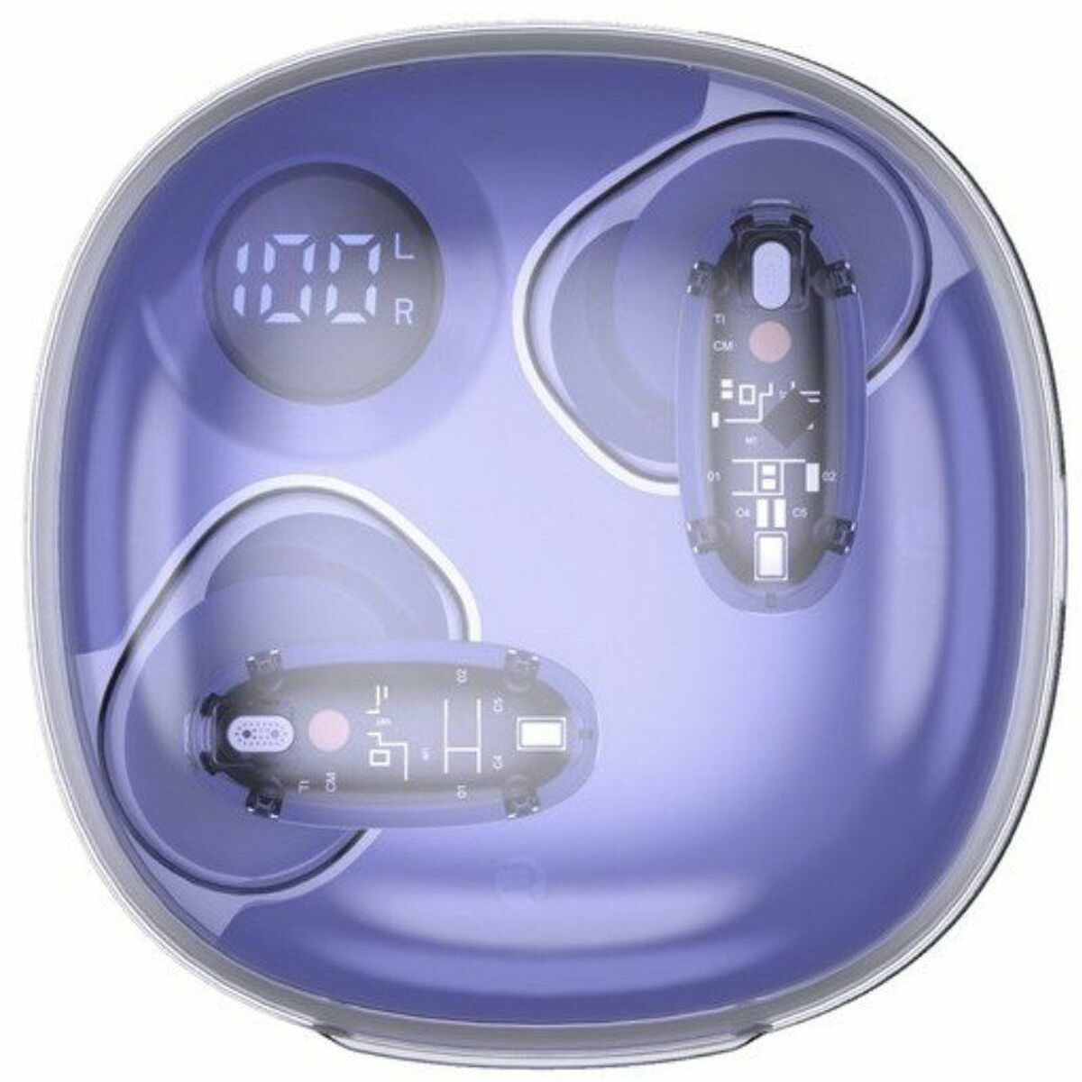 Bild von Wireless Earphones with Charging Case Mars Gaming Purple