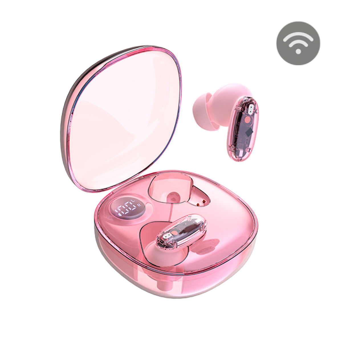 Wireless Earphones with Charging Case Mars Gaming MHIB2P Pink