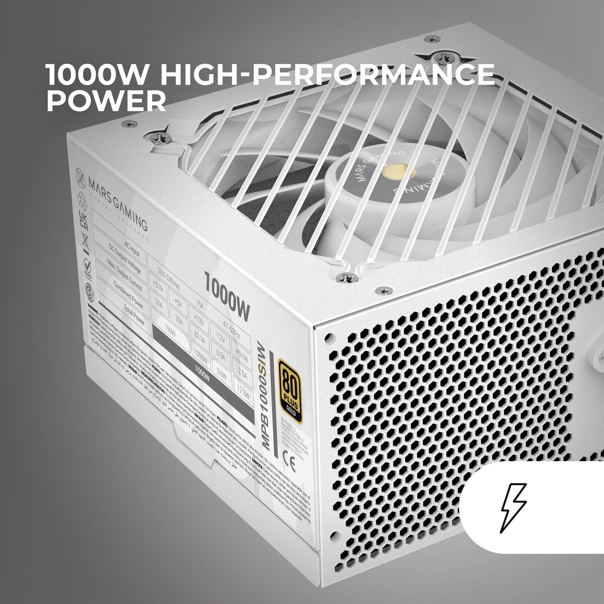 Picture of Power supply Mars Gaming MPB1000SIW ATX 1000 W 80 Plus Gold