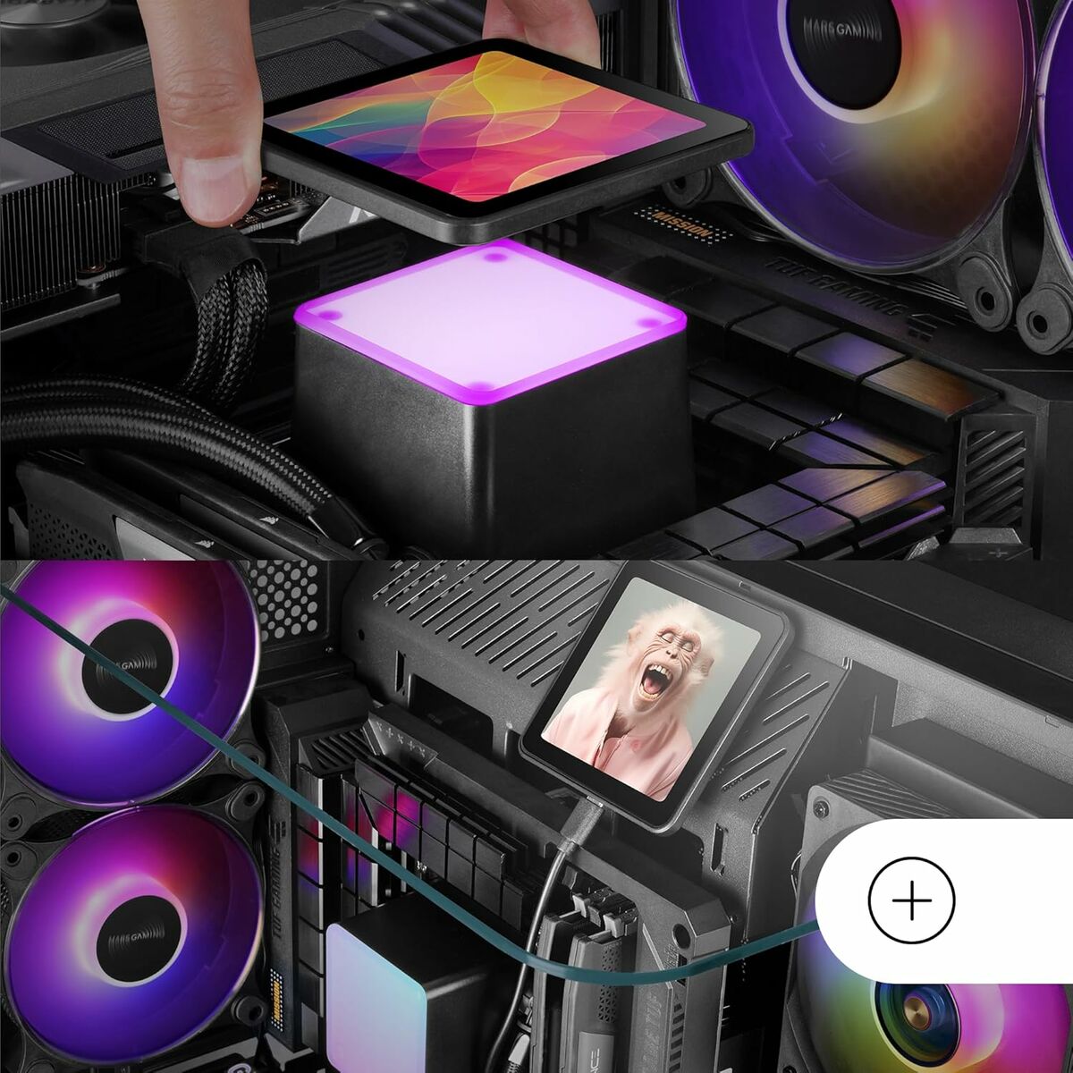 Afbeeldingen van Cooling Base for a Laptop Mars Gaming MLVISIONPRO360