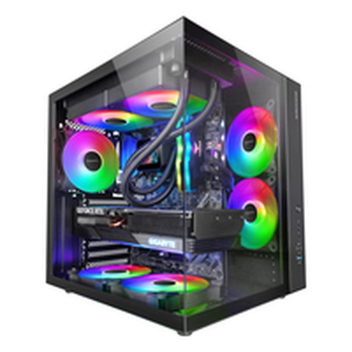 Afbeeldingen van ATX Semi-tower Box Mars Gaming MCVONE Black