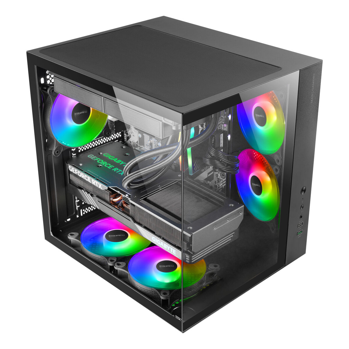Afbeeldingen van ATX Semi-tower Box Mars Gaming MCVONE Black