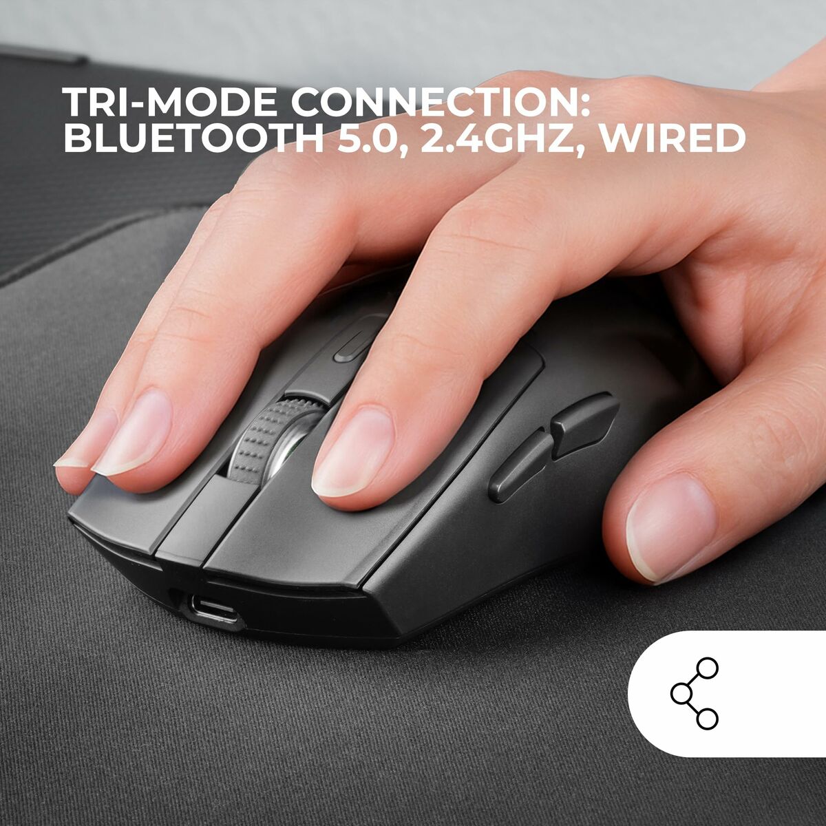 Afbeeldingen van Gaming Mouse Mars Gaming MMT3 Black