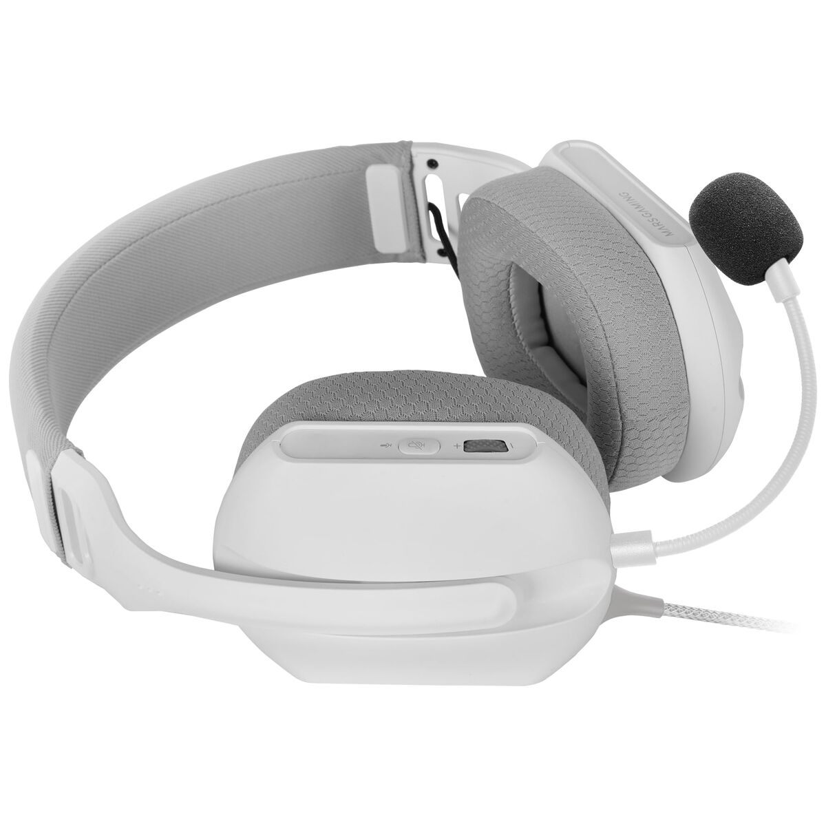 Headphones with Microphone Mars Gaming MHPROW White