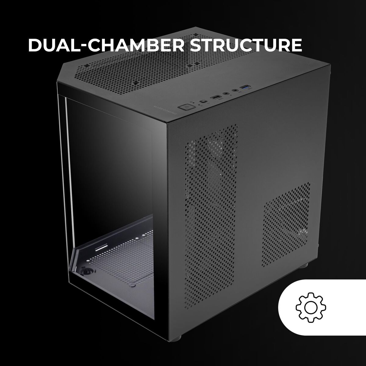 Image de ATX Semi-tower Box Mars Gaming MC3TLITE Black