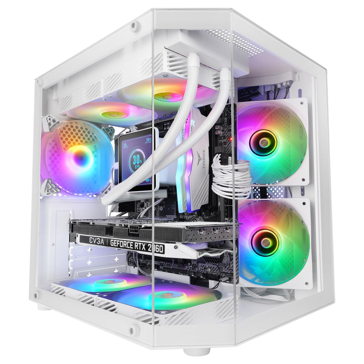 Picture of ATX Semi-tower Box Mars Gaming MC3TLITEW White