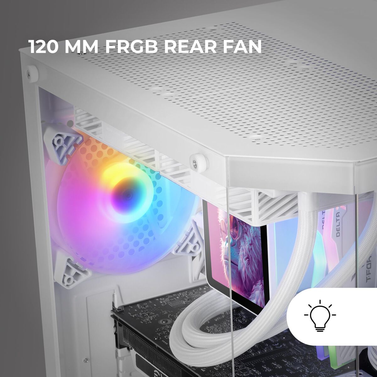 Picture of ATX Semi-tower Box Mars Gaming MC3TLITEW White