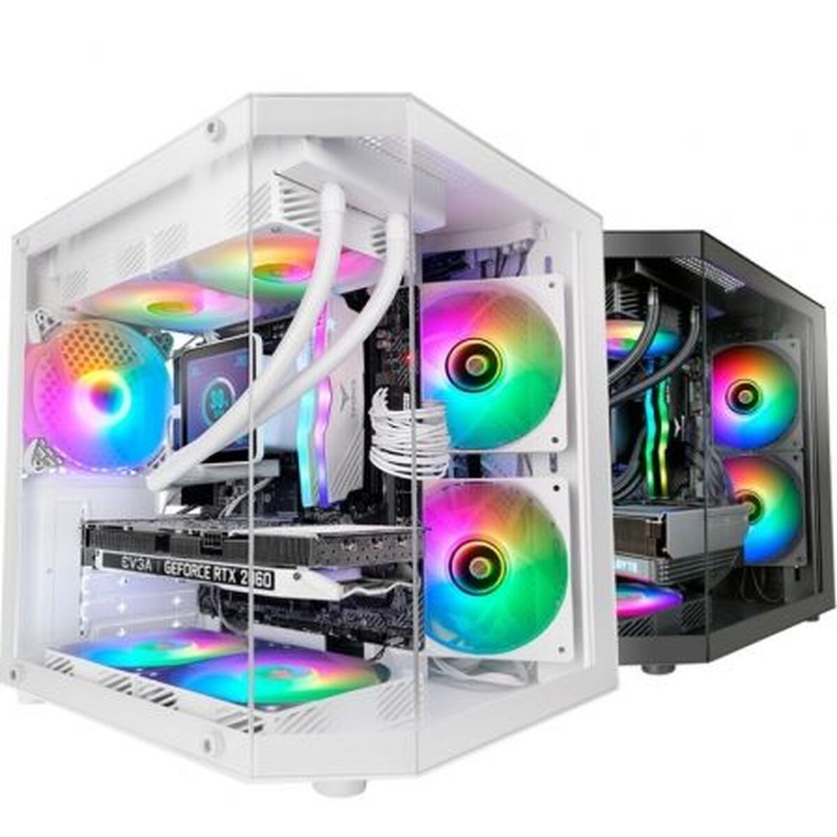 Picture of ATX Semi-tower Box Mars Gaming MC3TLITEW White