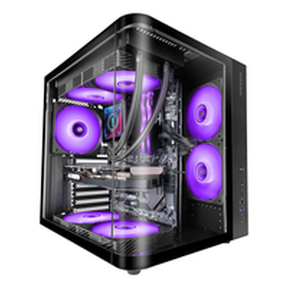 Picture of ATX Semi-tower Box Mars Gaming MCCURV Black