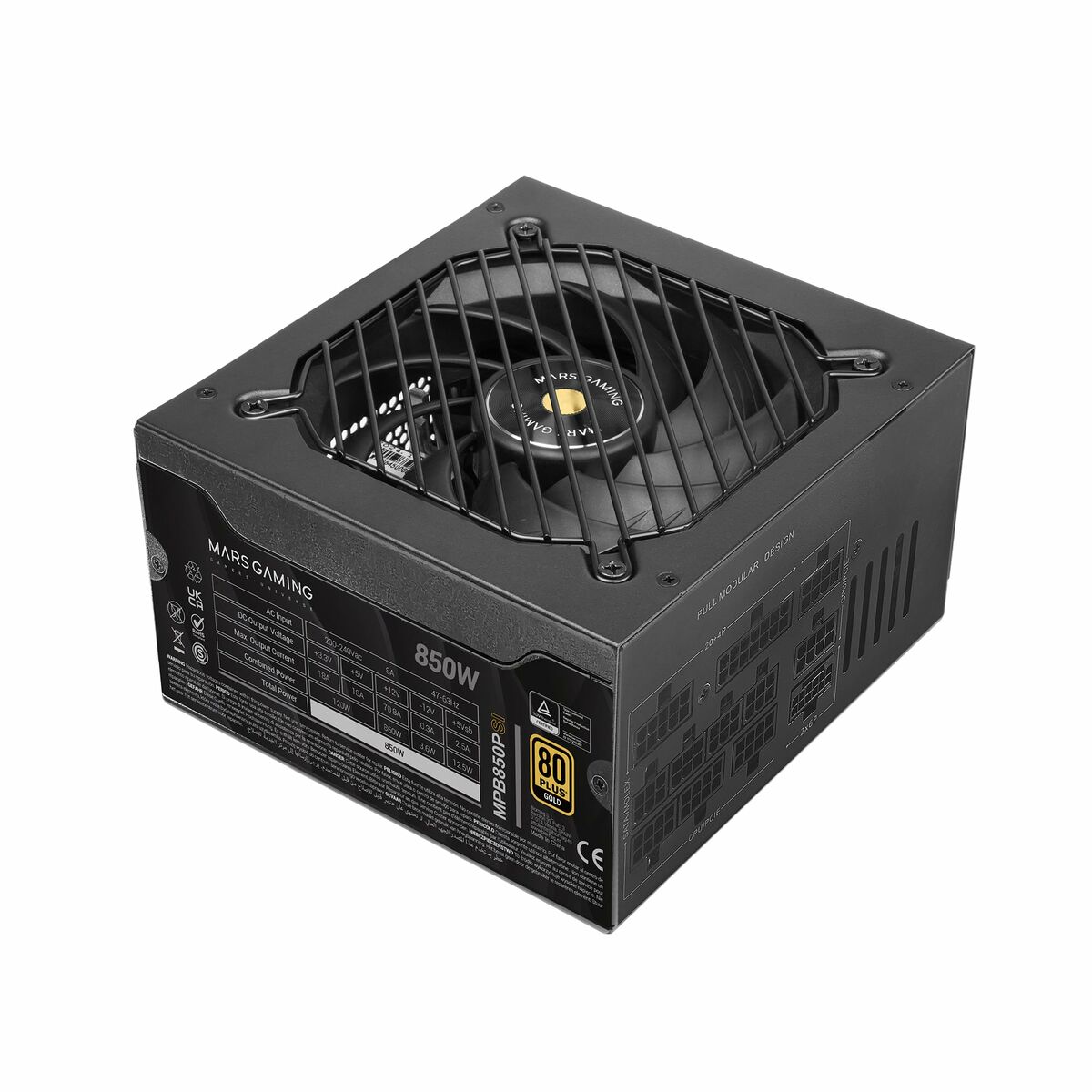 Afbeeldingen van Power supply Tacens TACMARS-MPB850PSI 850 W 80 Plus Gold
