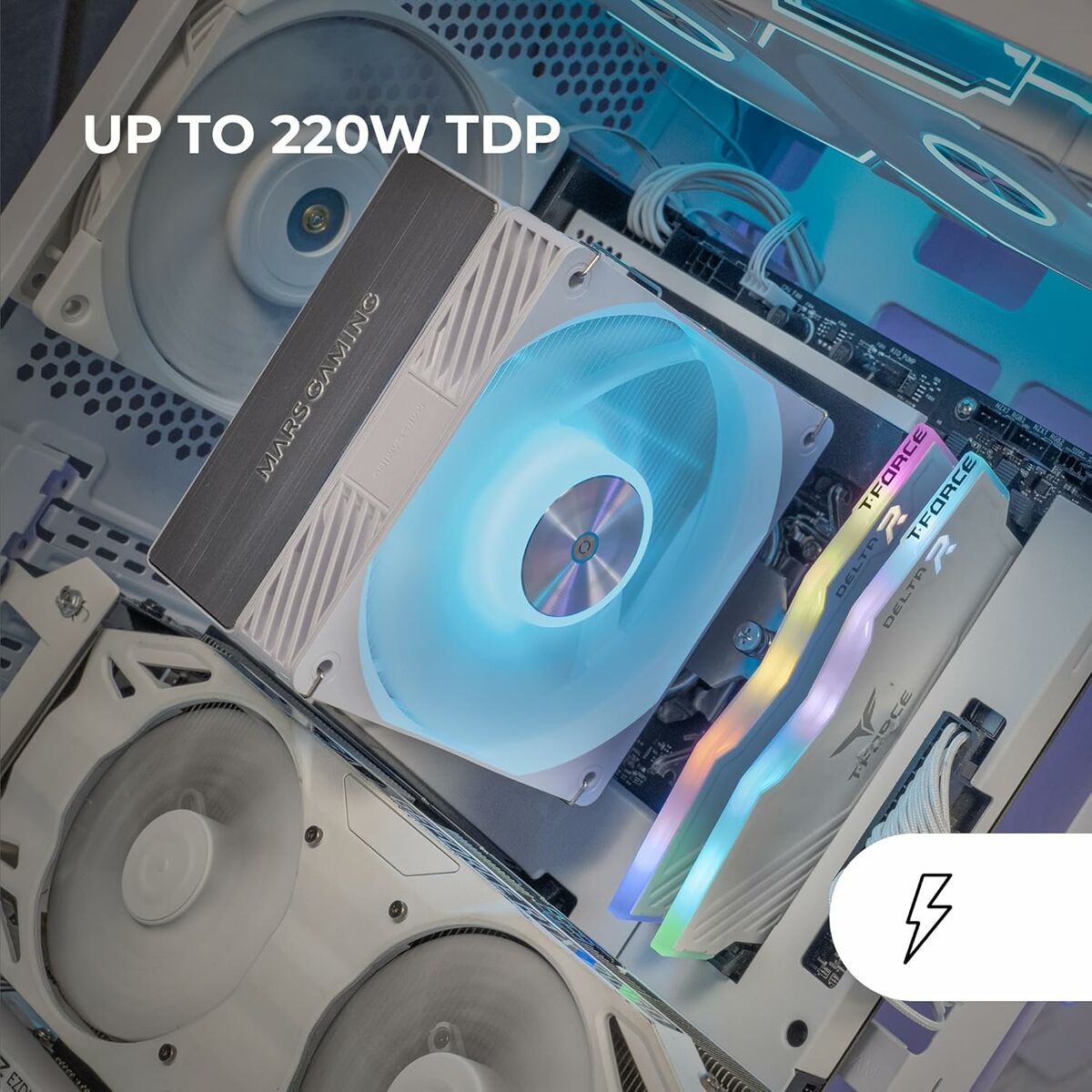 Afbeeldingen van CPU Fan Mars Gaming MCPUX4ARGBW