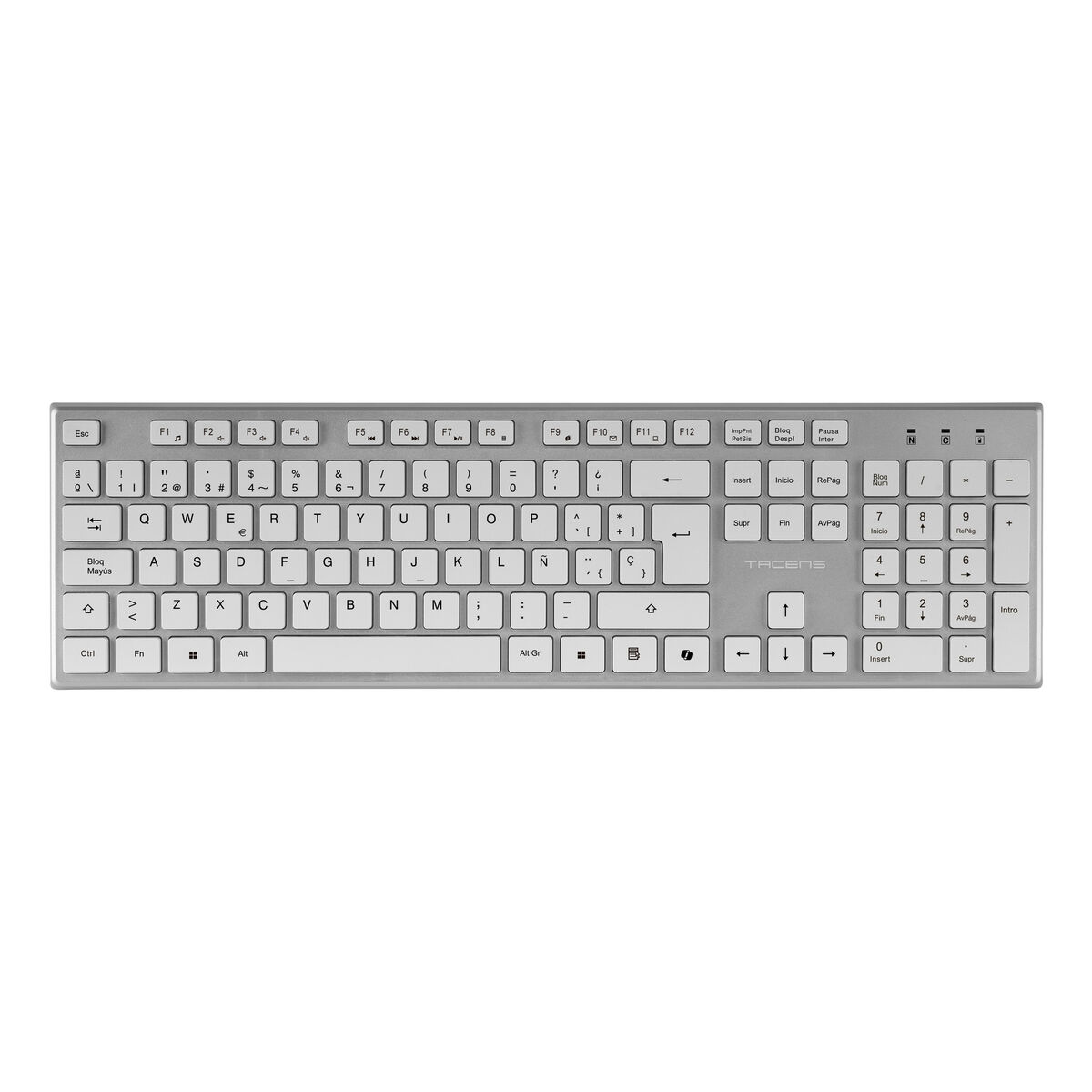 Picture of Keyboard and Mouse Tacens 6ZENITHWES White Spanish Qwerty (3 Units)