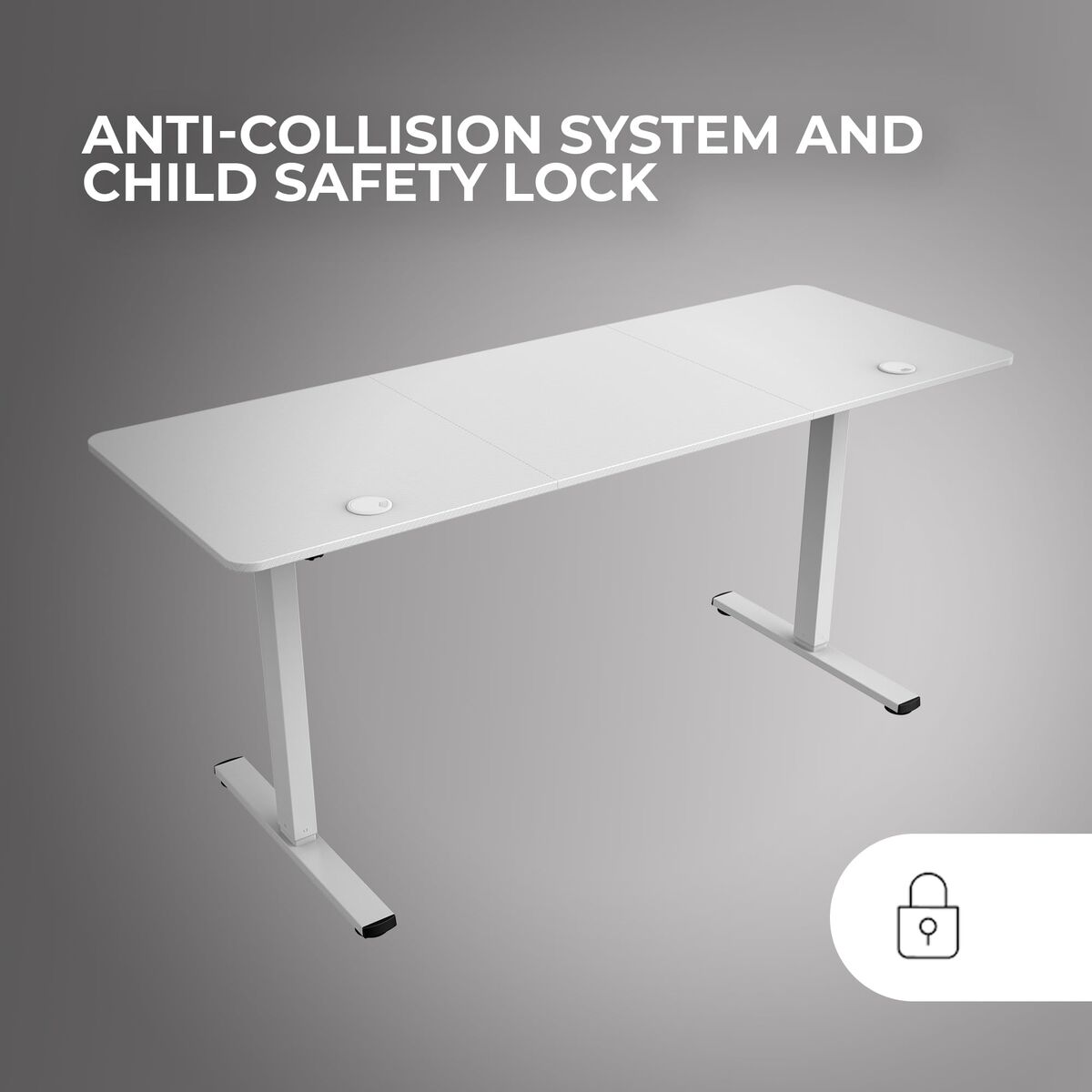 Picture of Desk Mars Gaming MGDERGOPRO160W White 160 x 60 cm