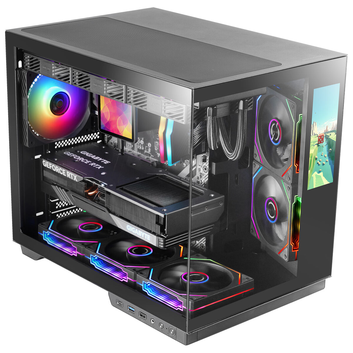 Picture of ATX Semi-tower Box Mars Gaming MCMIRAGE Black