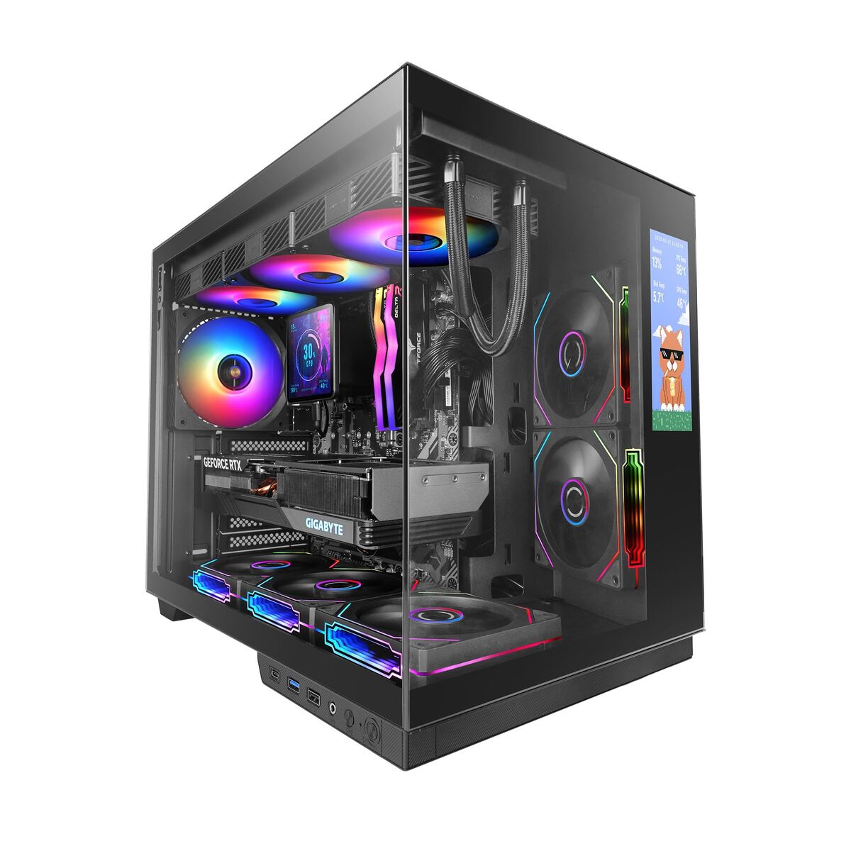 Picture of ATX Semi-tower Box Mars Gaming MCMIRAGE Black