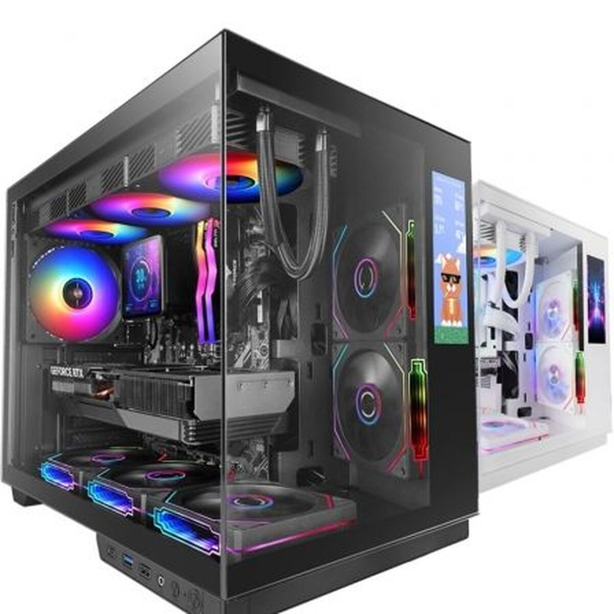 Picture of ATX Semi-tower Box Mars Gaming MCMIRAGE Black