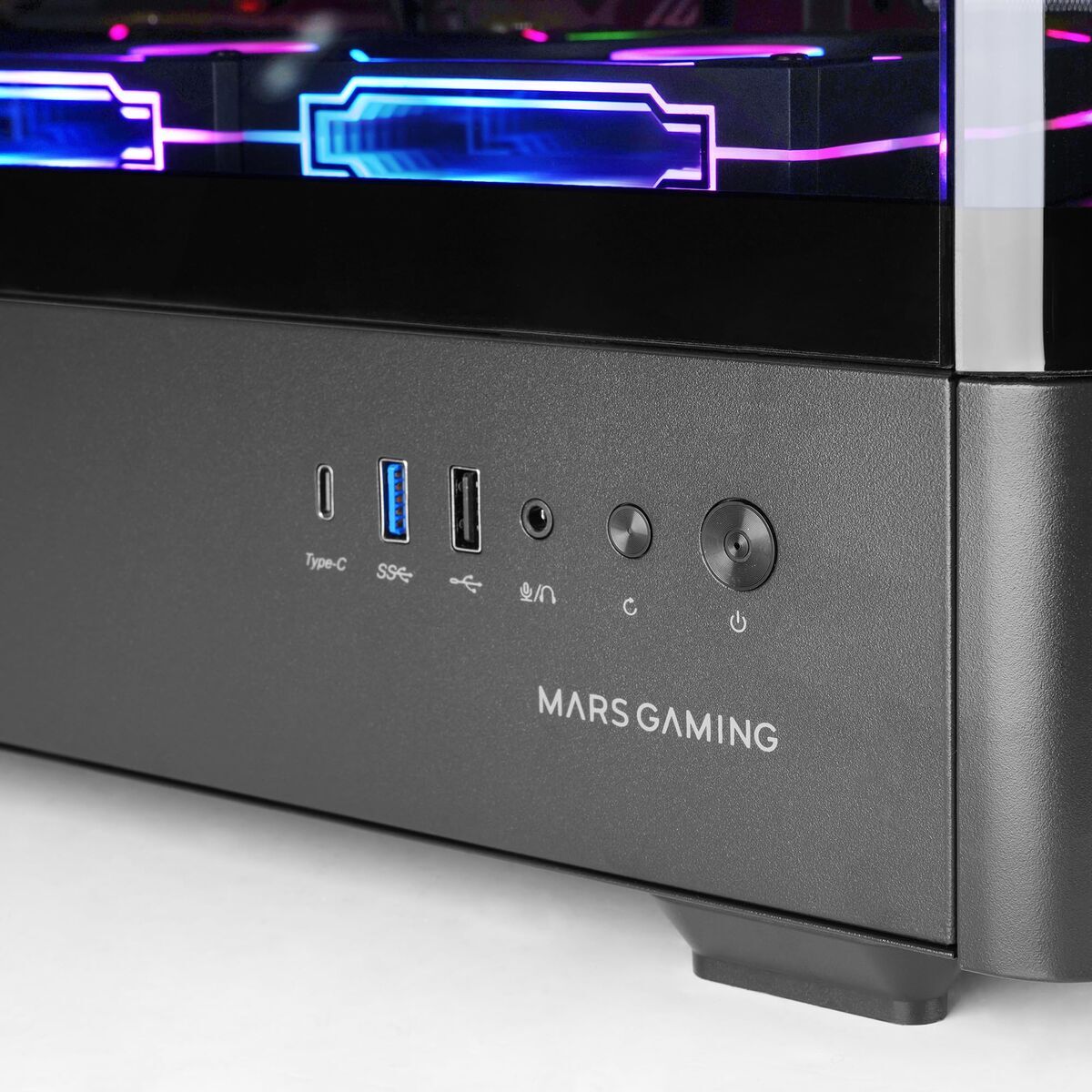 Picture of ATX Semi-tower Box Mars Gaming MCLCDPRO Black