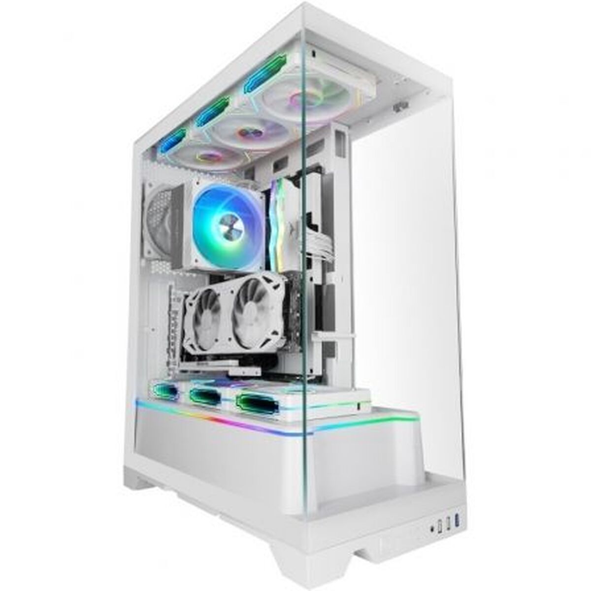Picture of ATX Semi-tower Box Mars Gaming MCPRISMAW White