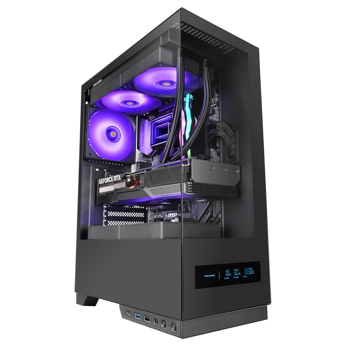 Picture of ATX Semi-tower Box Mars Gaming MCPULSAR Black