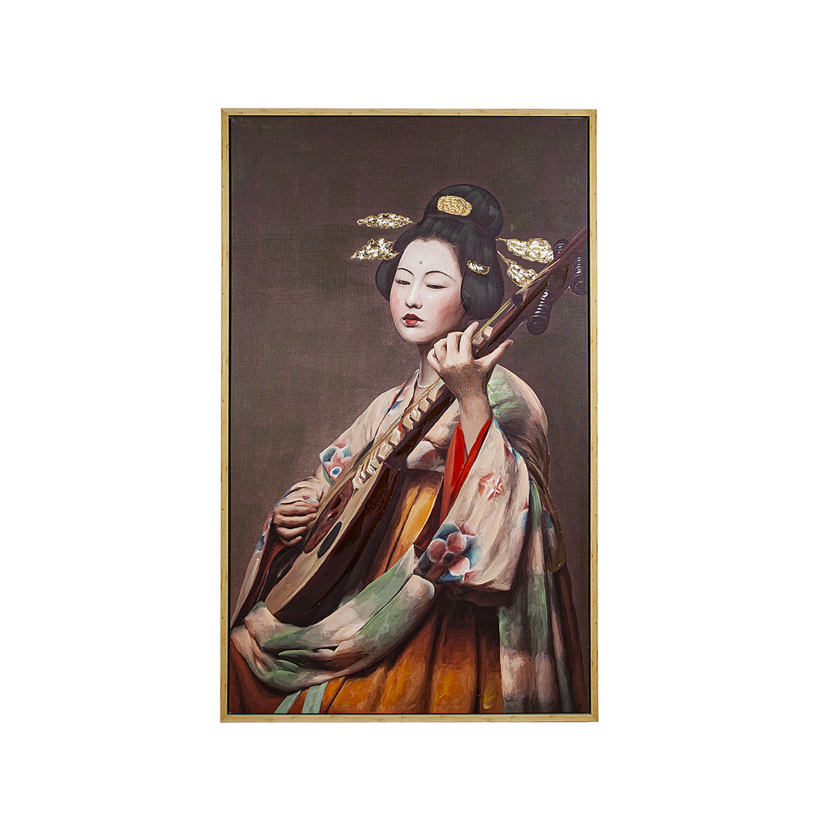 Olie Maleri Romimex PVC Lærred Geisha 90 x 150 x 4 cm