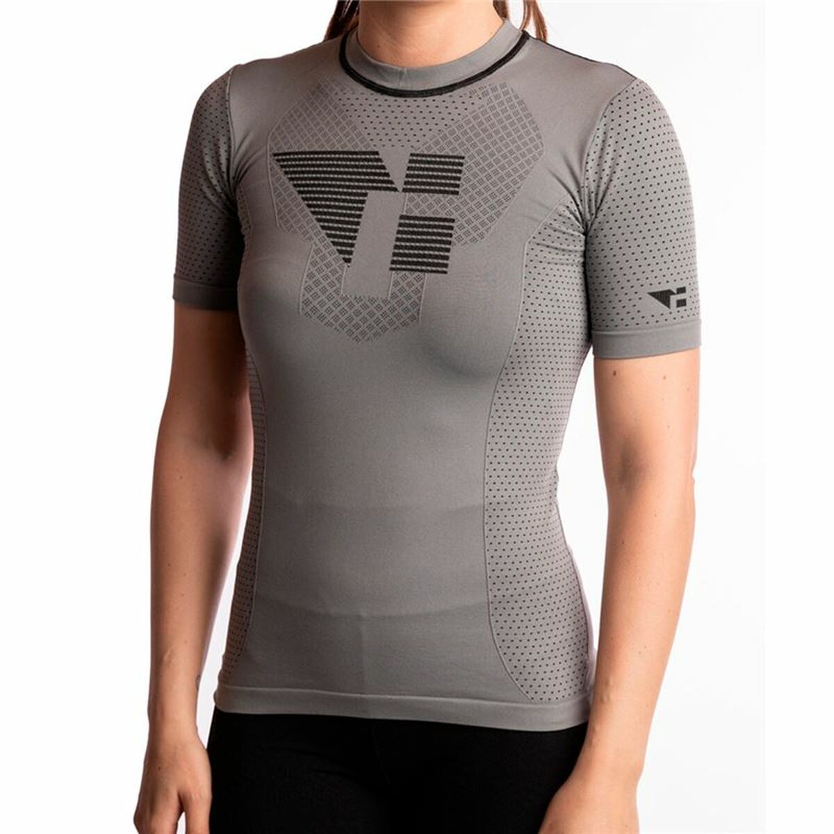 Heren-T-Shirt met Korte Mouwen Hanker Yod Grijs