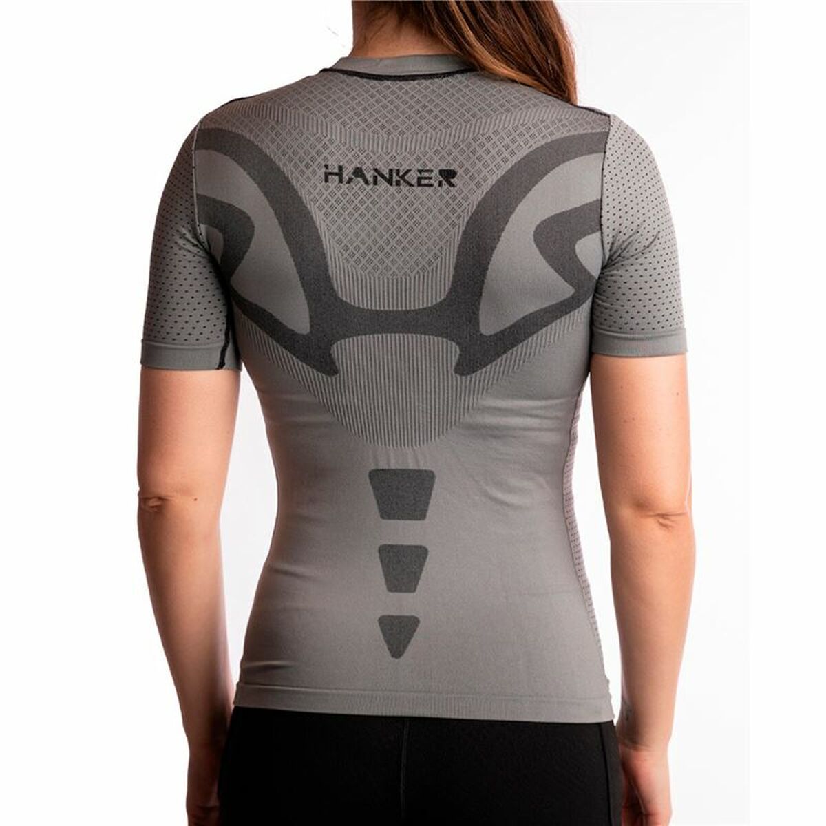 Heren-T-Shirt met Korte Mouwen Hanker Yod Grijs