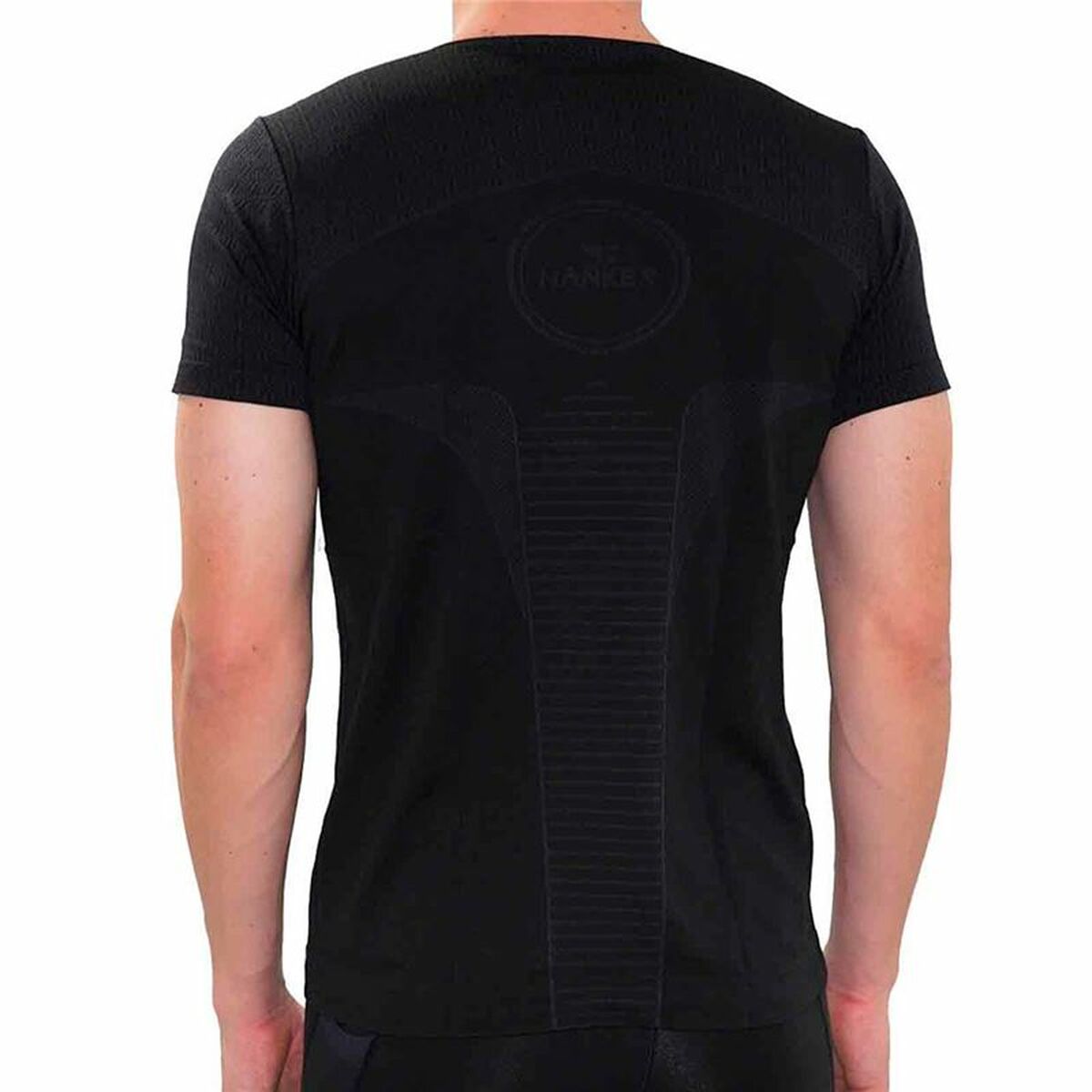 Heren-T-Shirt met Korte Mouwen Hanker Zwart