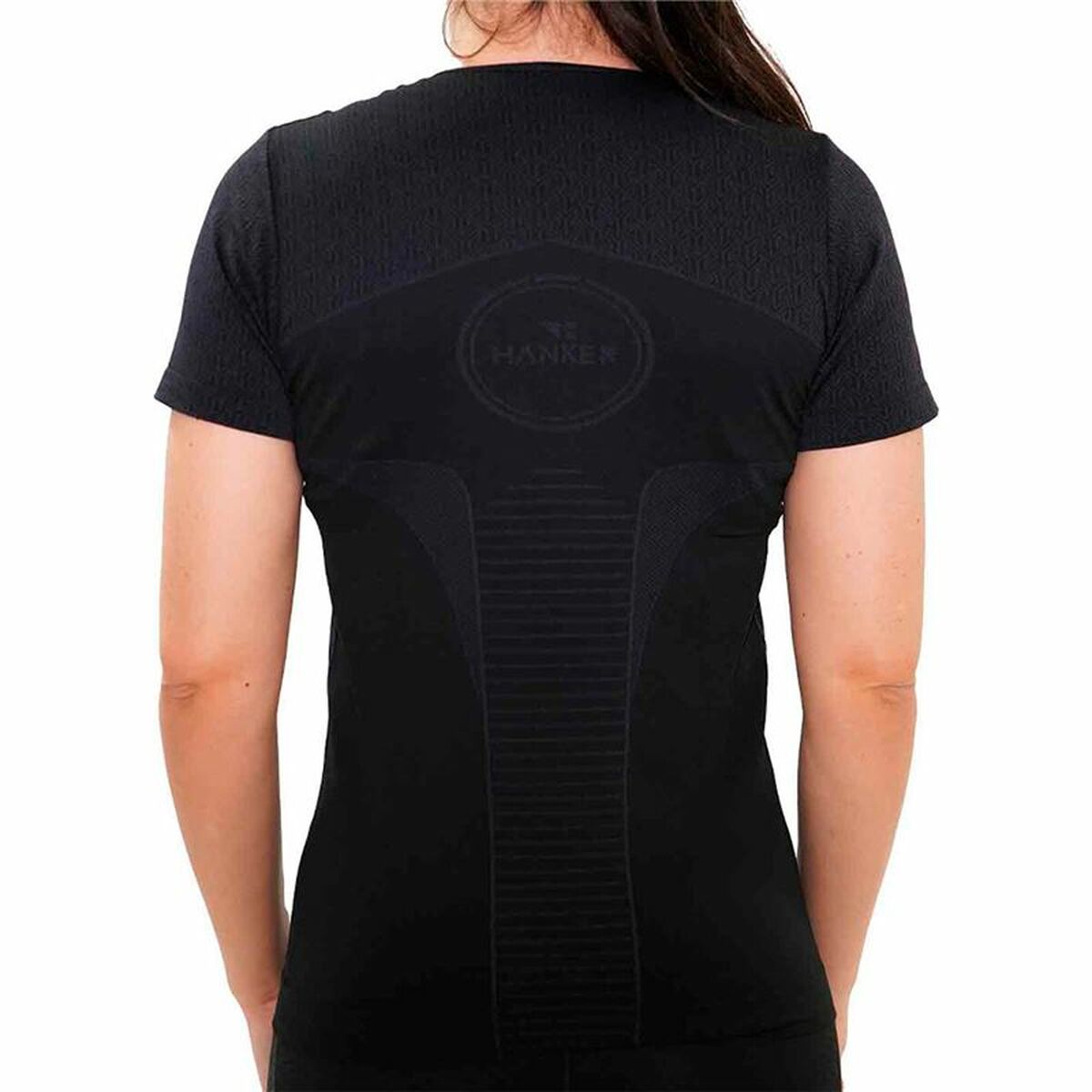 Heren-T-Shirt met Korte Mouwen Hanker Zwart