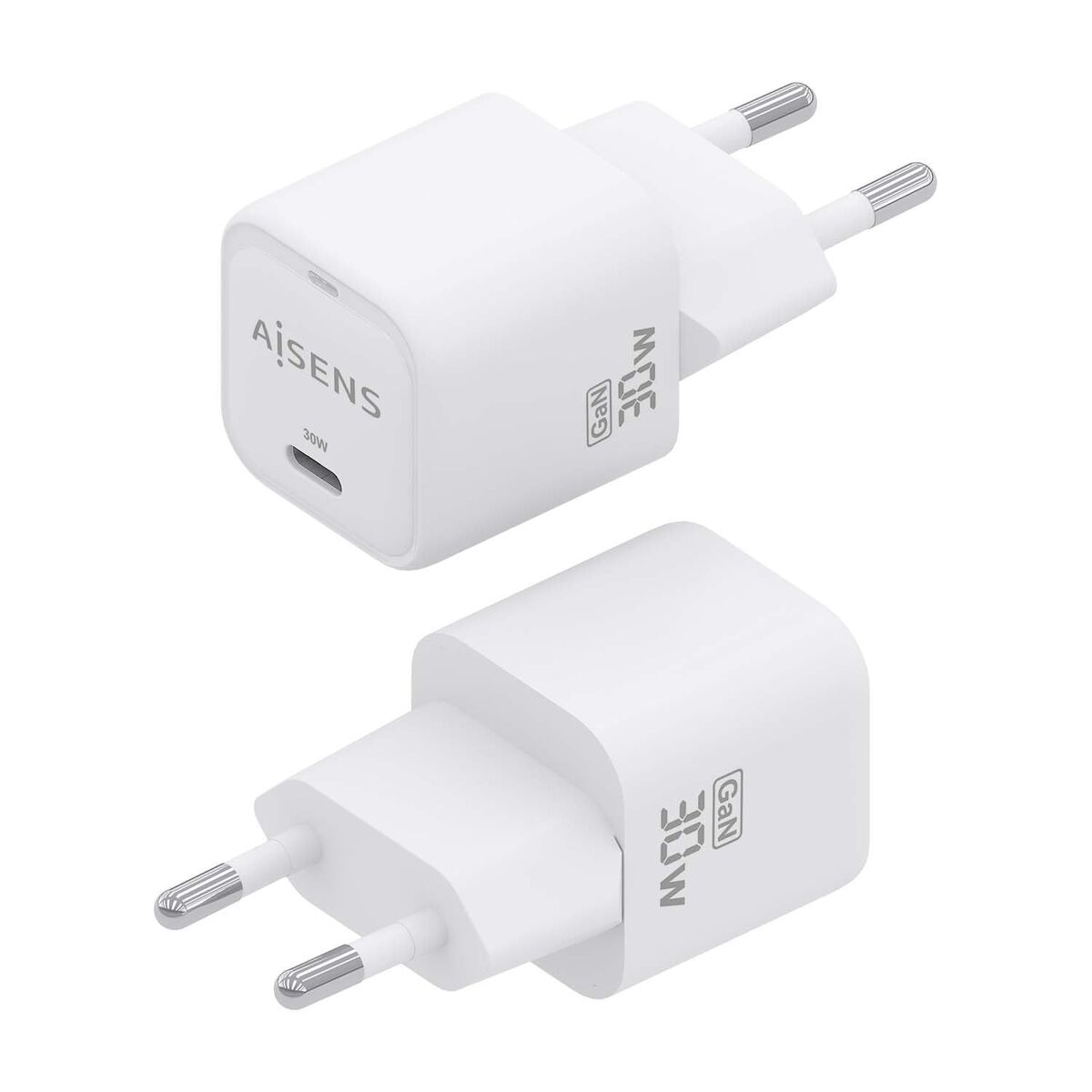 Wall Charger Aisens ASCH-30W1P018-W White Multicolour 30 W