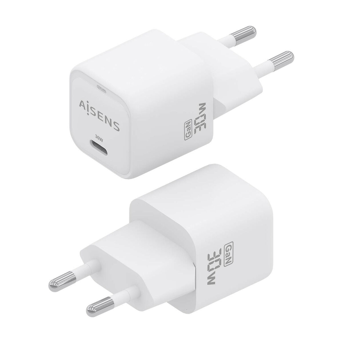 Wall Charger Aisens ASCH-30W1P018-W White Multicolour 30 W