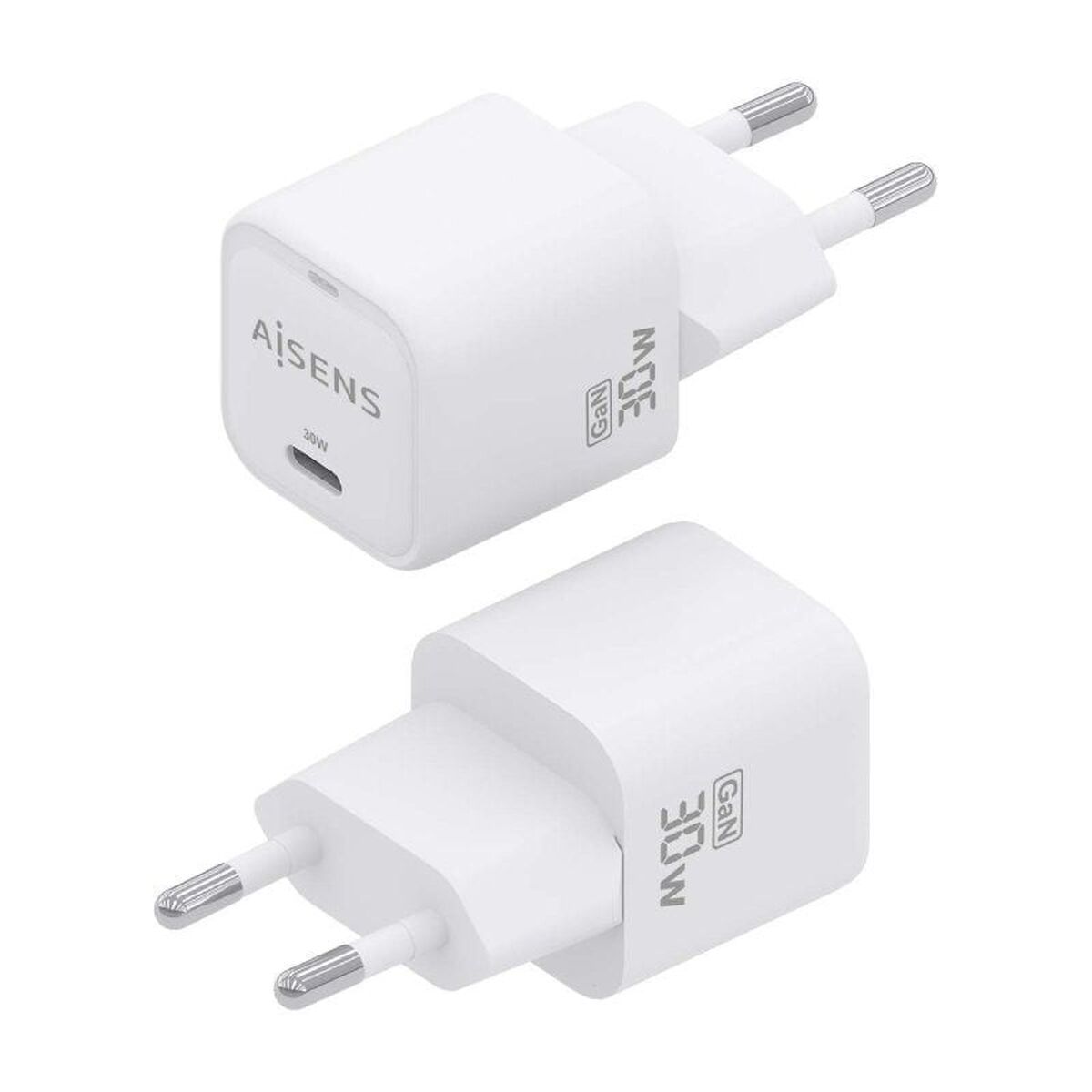 Wall Charger Aisens ASCH-30W1P018-W White Multicolour 30 W