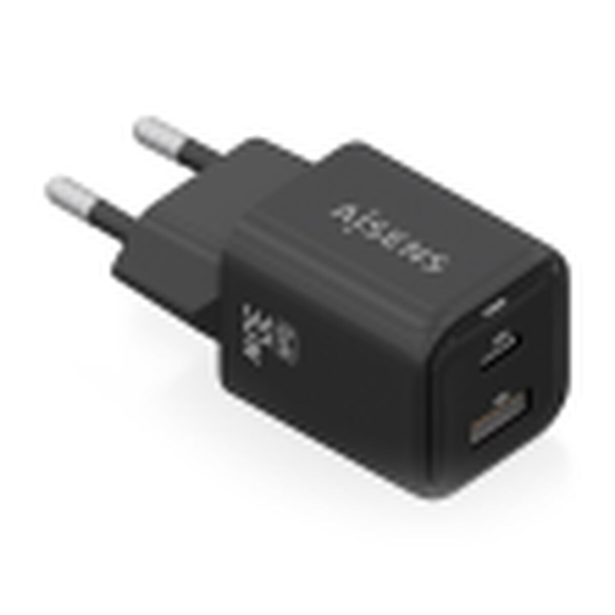Wall Charger Aisens ASCH-30W2P021-BK Black Multicolour 33 W