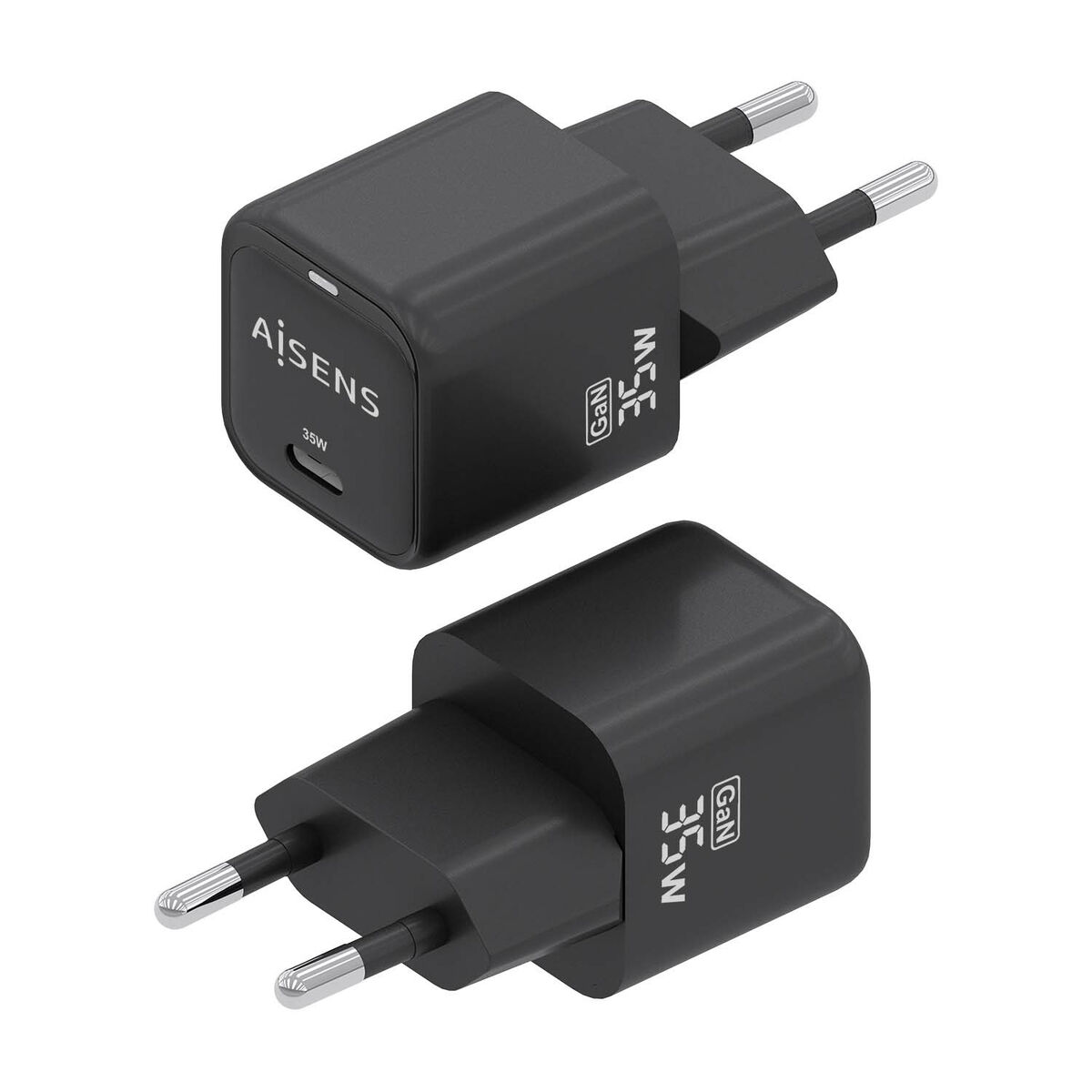 Wall Charger Aisens ASCH-35W1P023-BK Black Multicolour 35 W