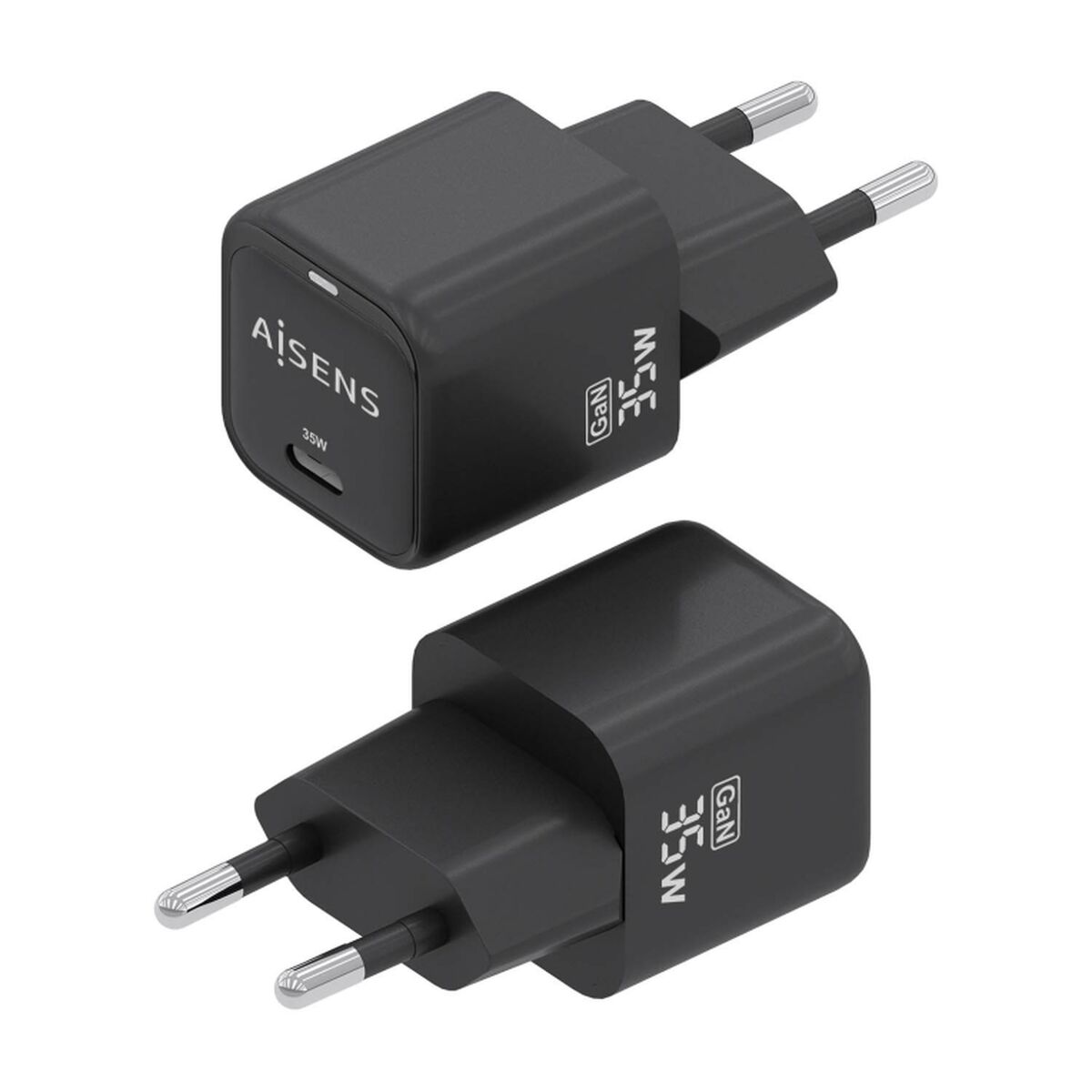 Wall Charger Aisens ASCH-35W1P023-BK Black Multicolour 35 W