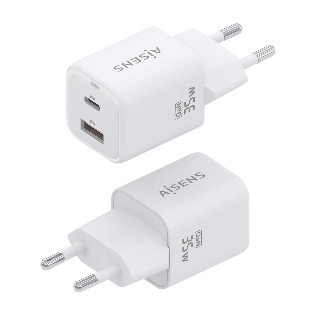 Picture of Wall Charger Aisens ASCH-35W2P024-W White Multicolour
