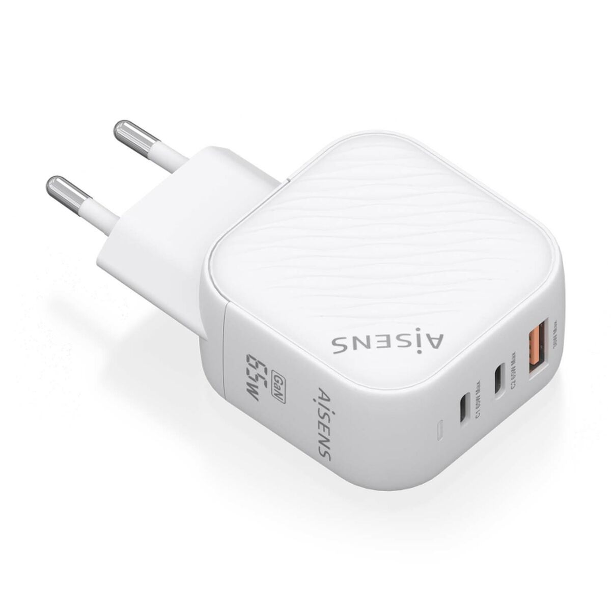 Wall Charger Aisens ASCH-65W3P026-W White Multicolour 65 W