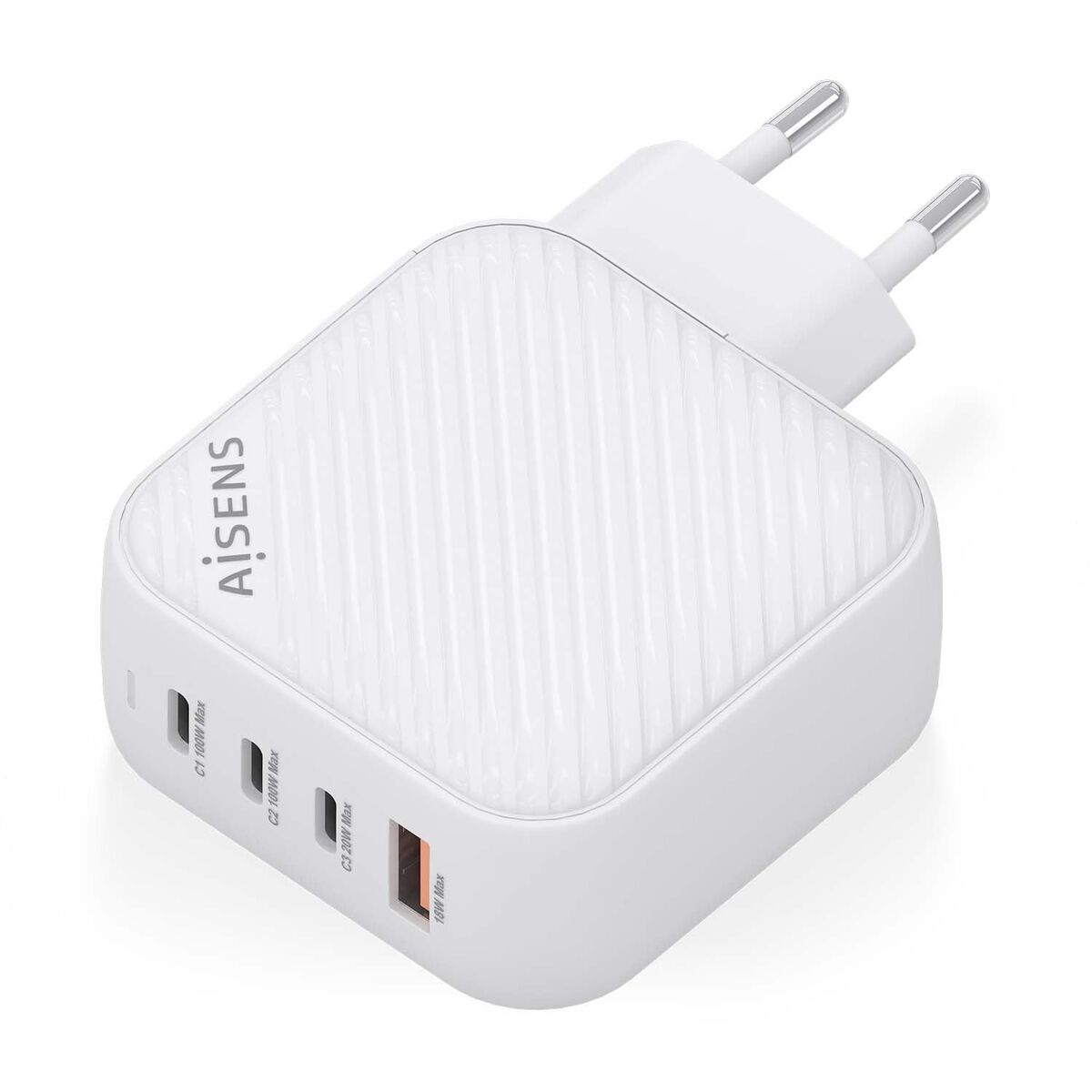 Wall Charger Aisens ASCH-100W4P028-W White Multicolour 100 W