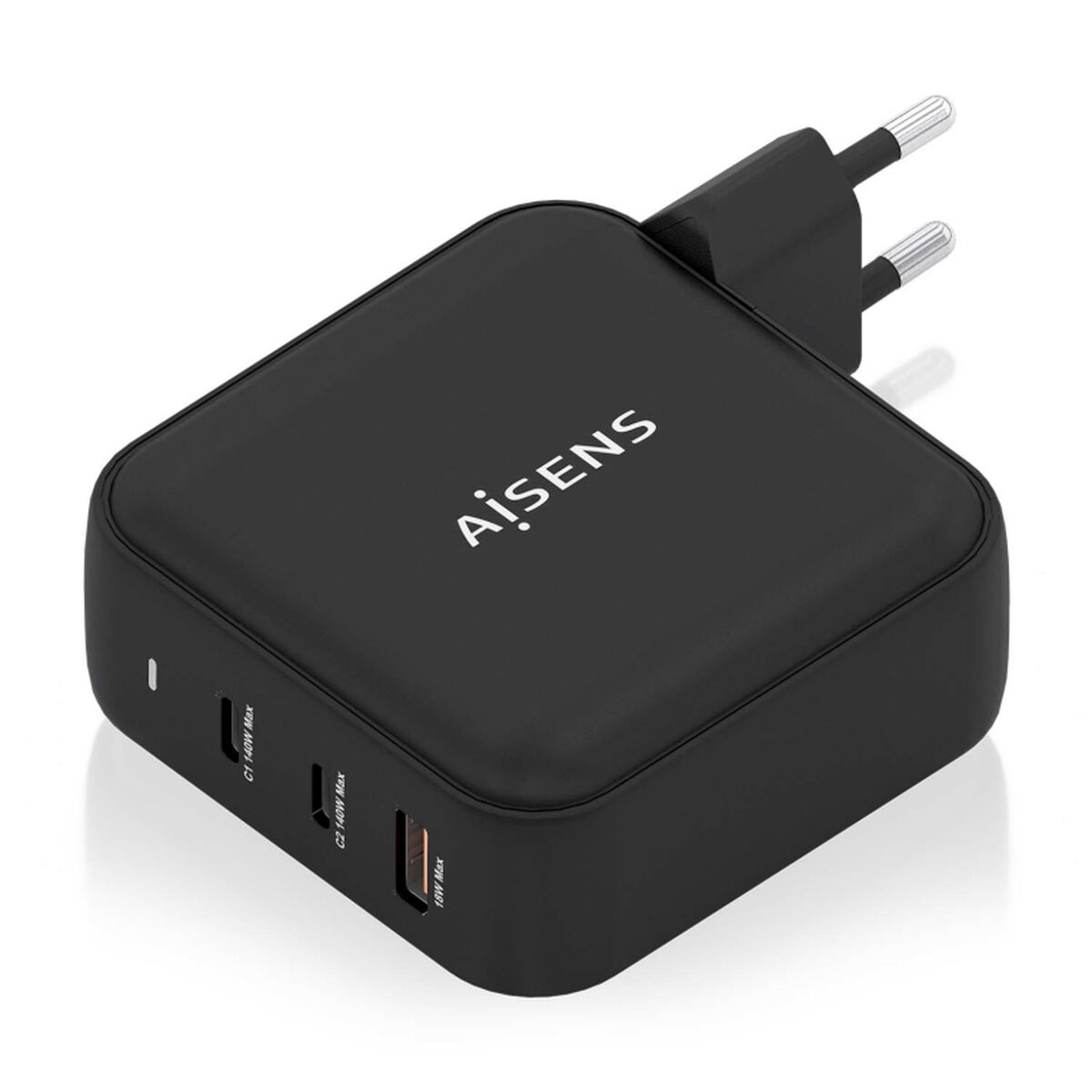 Sieninis įkroviklis Aisens ASCH-140W3P031-BK Juoda Spalvotas 140 W