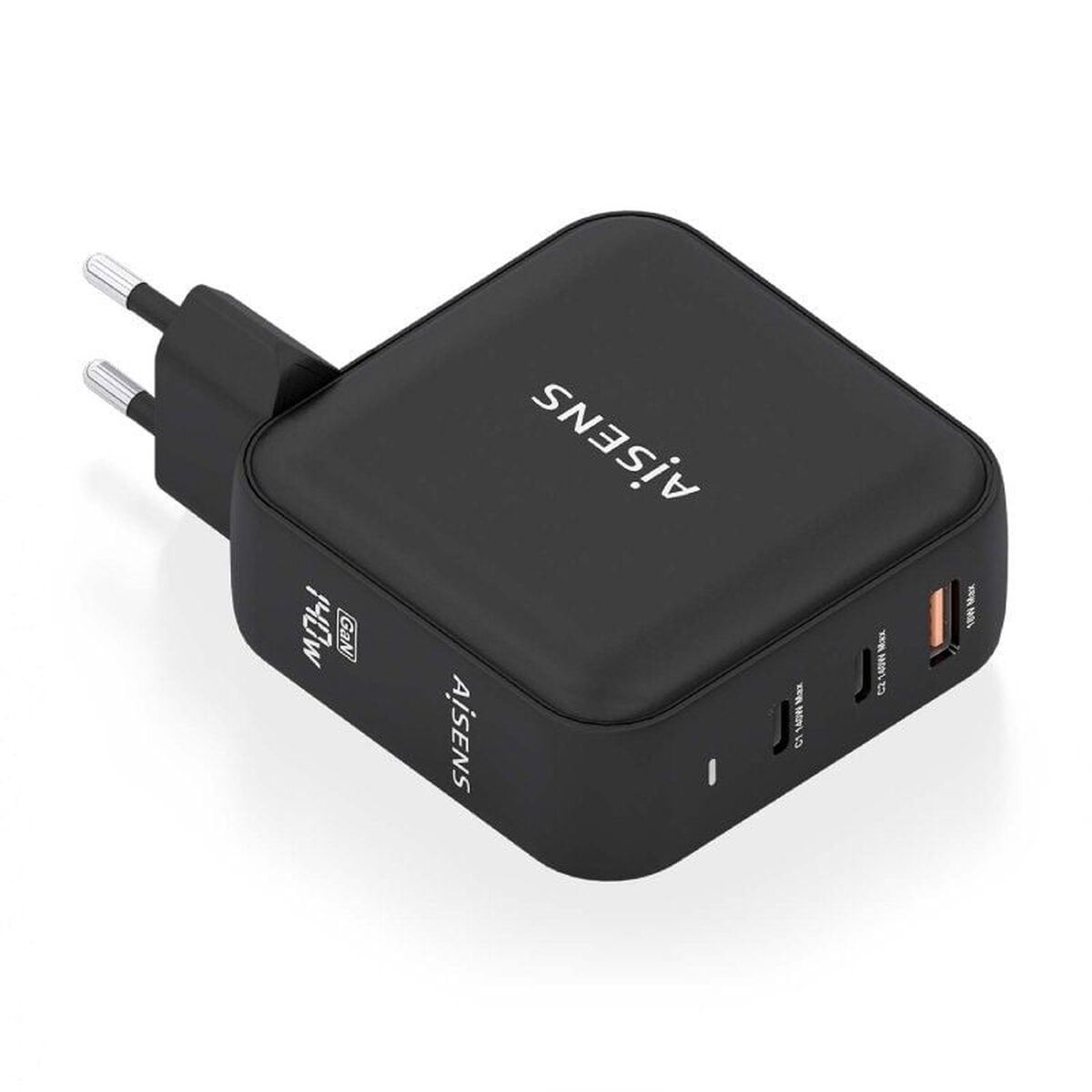 Sieninis įkroviklis Aisens ASCH-140W3P031-BK Juoda Spalvotas 140 W