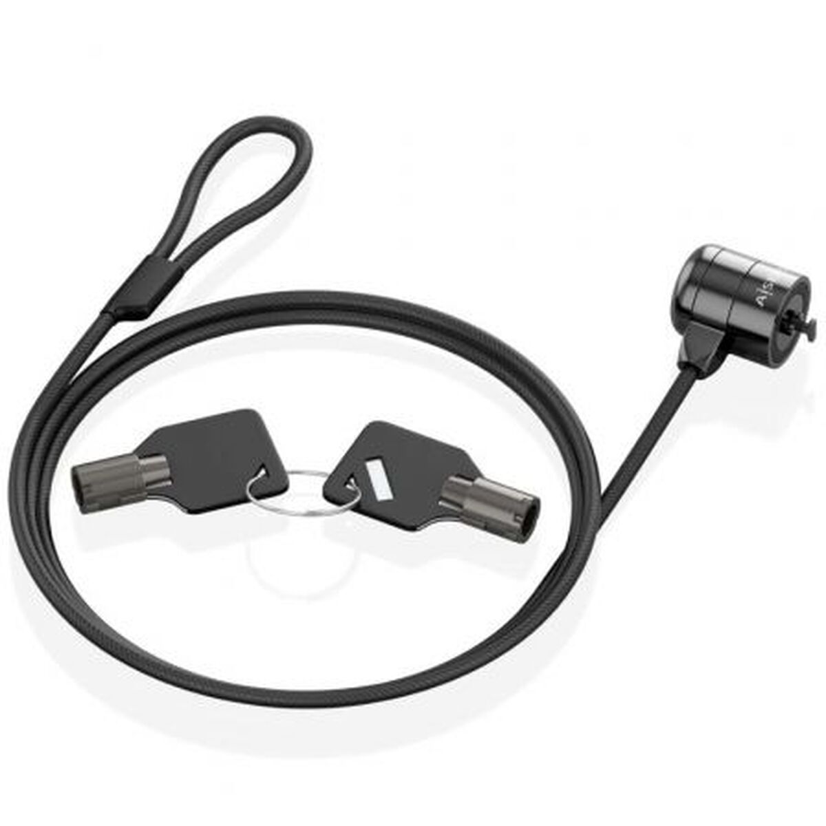 Afbeeldingen van Security Cable Aisens ASLK-D40K04-BK 1,5 m
