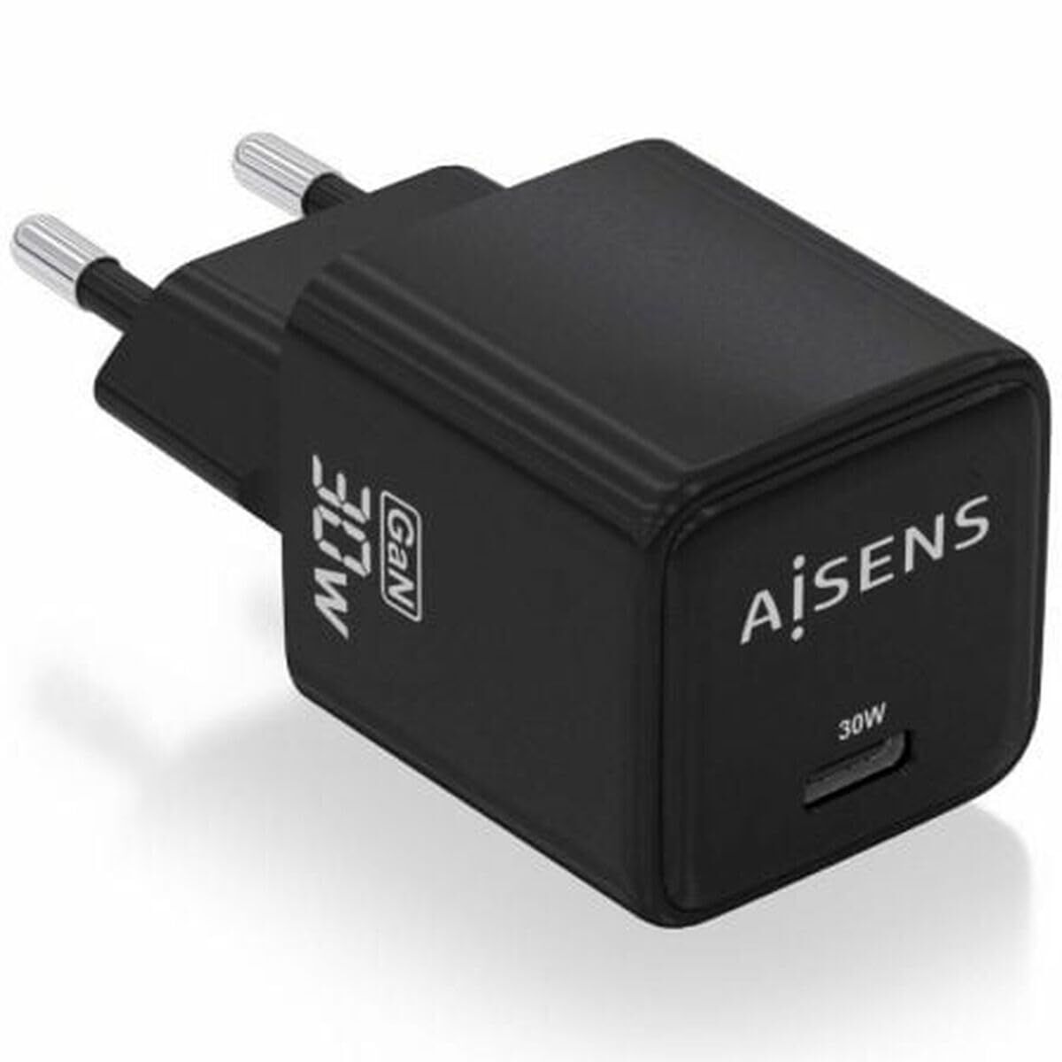 Wall Charger Aisens ASCH-30W1P036-BK Black Multicolour 33 W