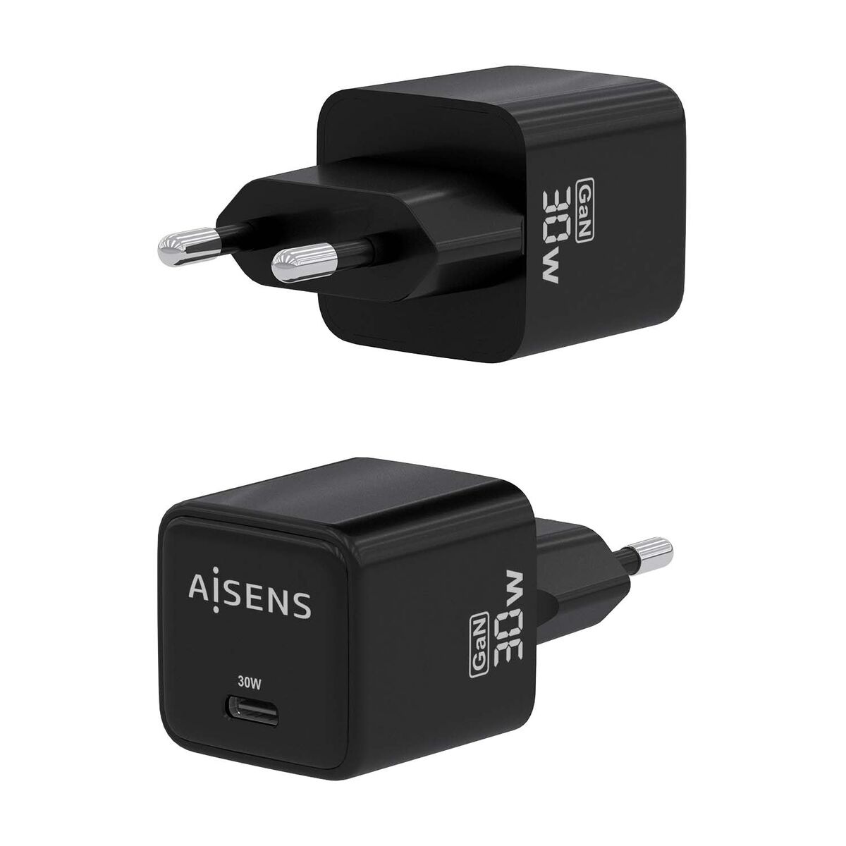 Picture of Wall Charger Aisens ASCH-30W1P036-BK Black Multicolour 33 W