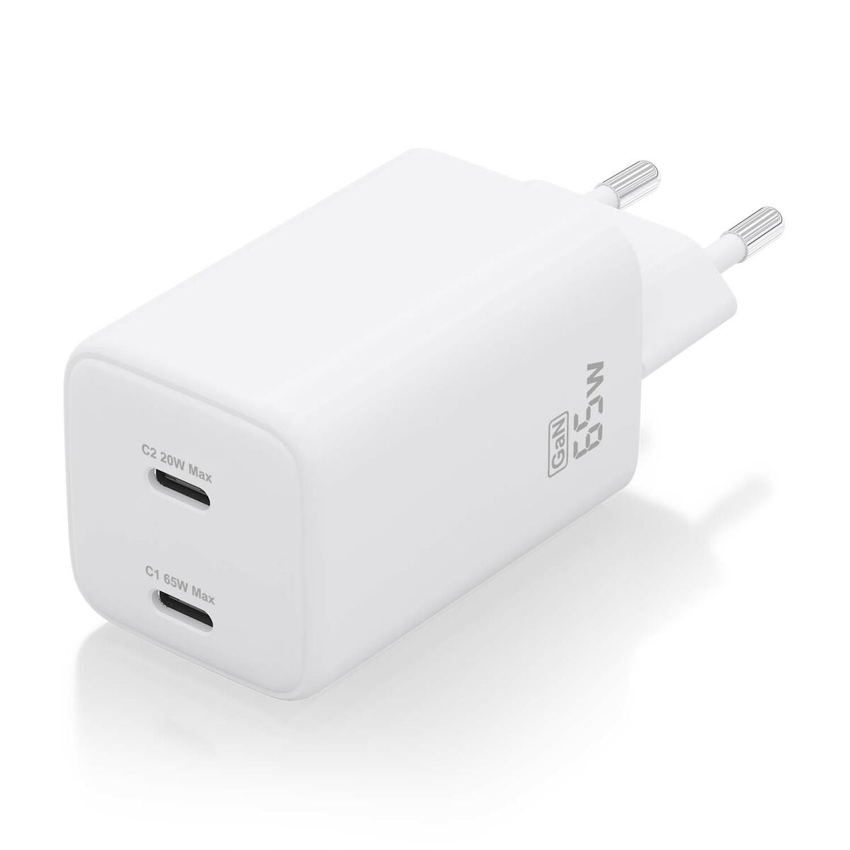 Picture of Wall Charger Aisens ASCH-65W2P039-W White Multicolour 65 W