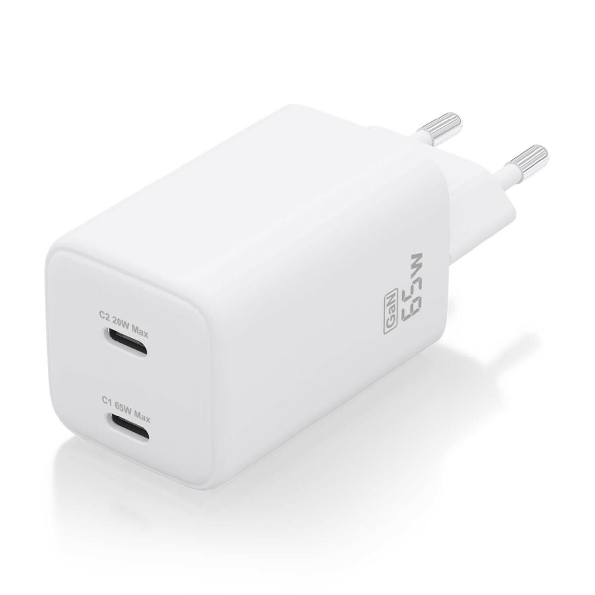 Wall Charger Aisens ASCH-65W2P039-W White Multicolour 65 W