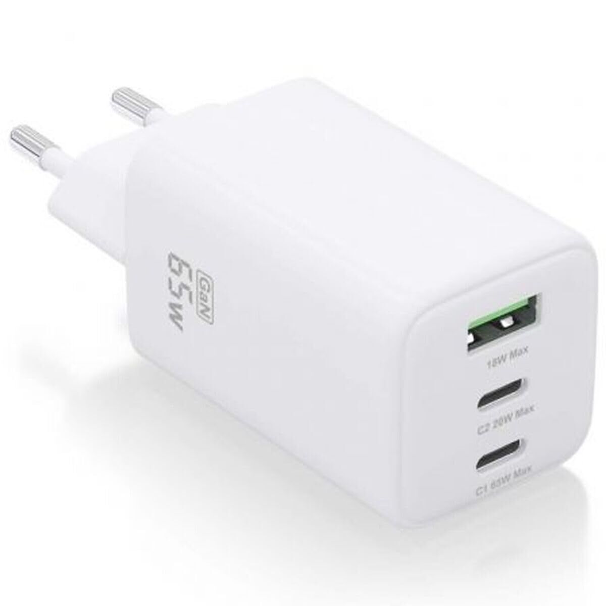 Wall Charger Aisens ASCH-65W3P041-W White Multicolour 65 W