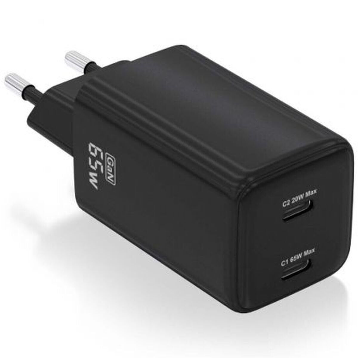 Picture of Wall Charger Aisens ASCH-65W2P040-BK Black Multicolour 65 W