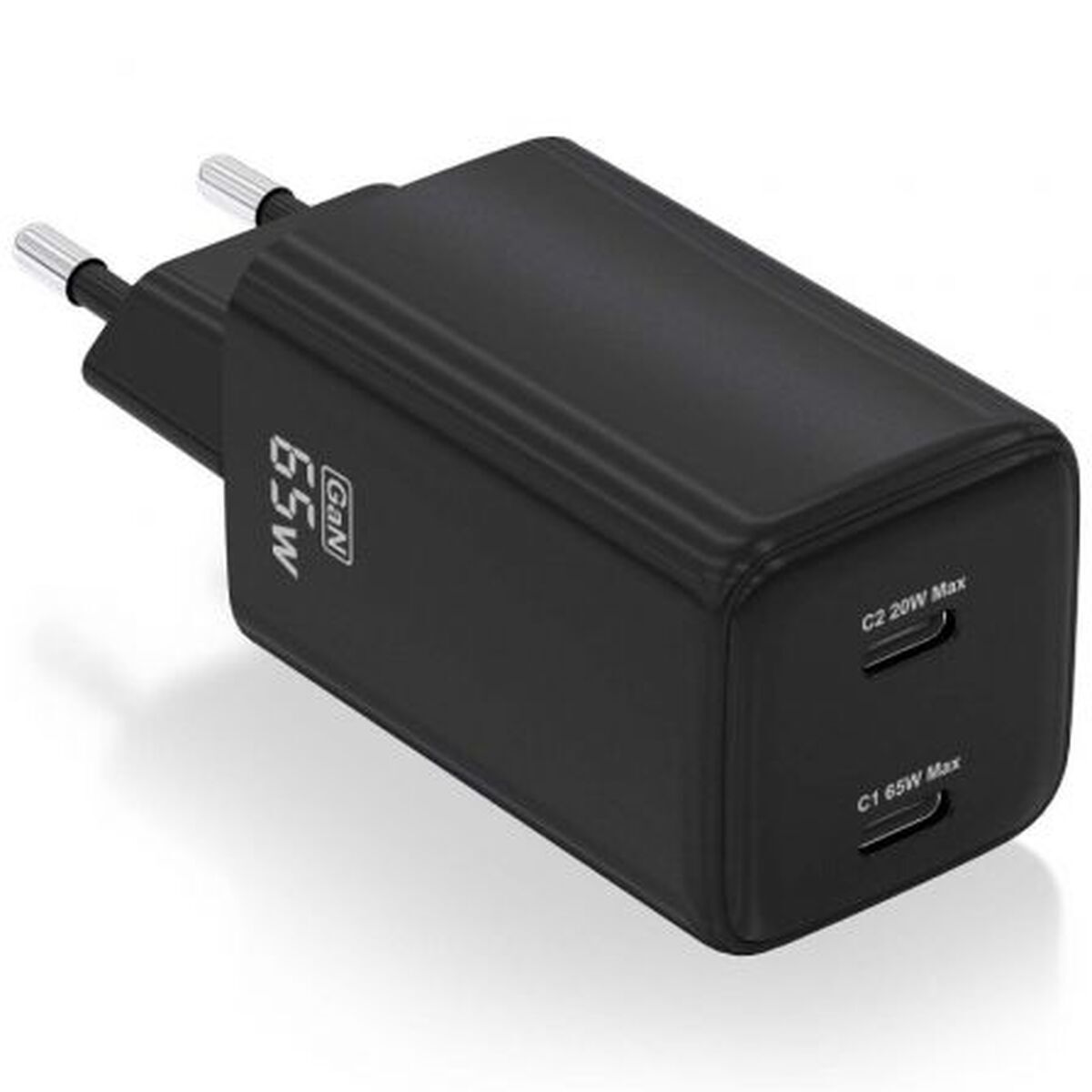 Picture of Wall Charger Aisens ASCH-65W2P040-BK Black Multicolour 65 W