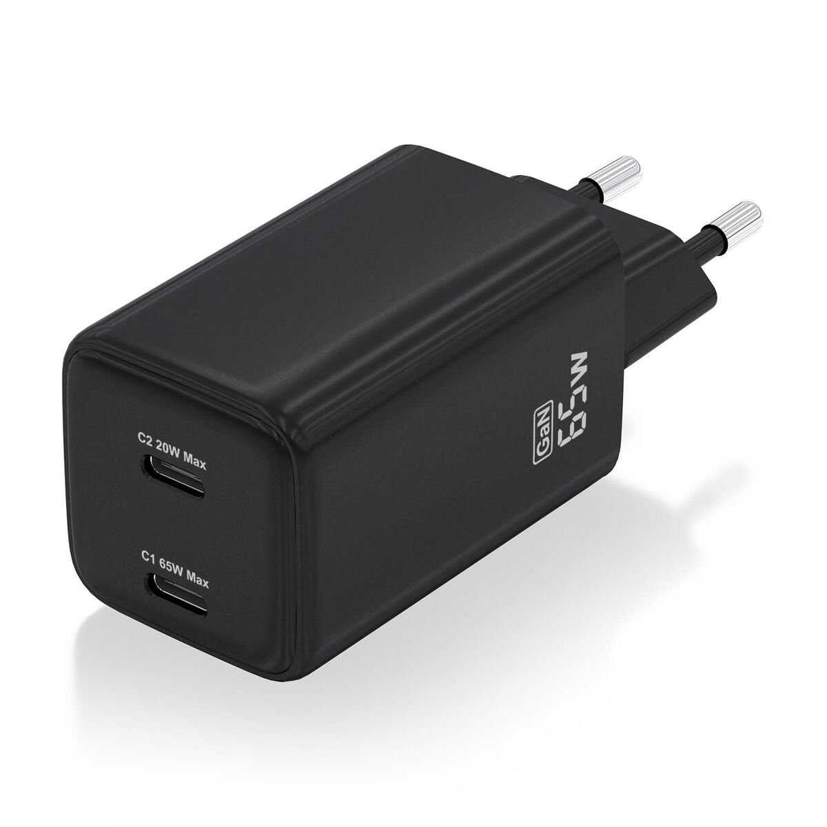 Picture of Wall Charger Aisens ASCH-65W2P040-BK Black Multicolour 65 W