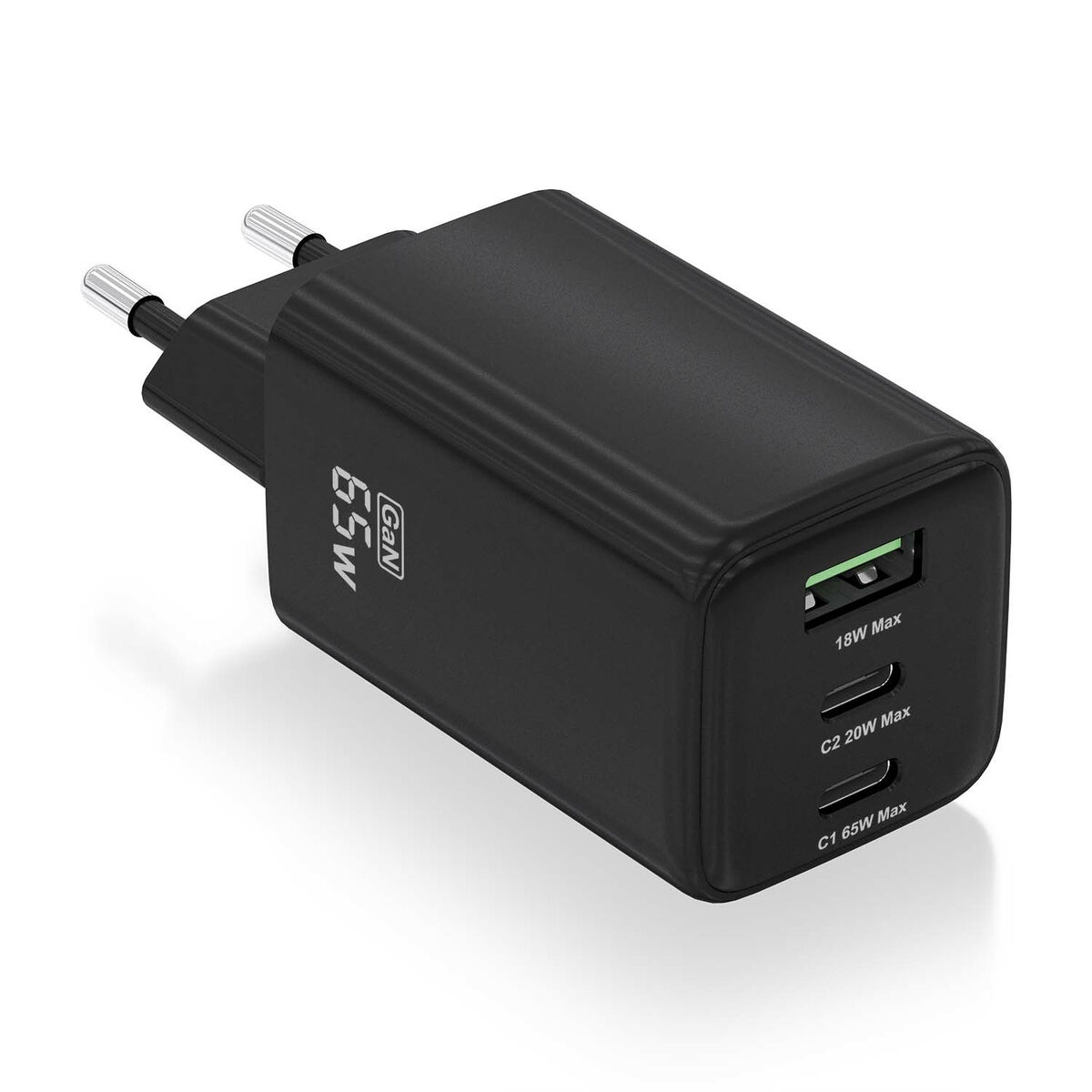 Bild von Wall Charger Aisens ASCH-65W3P042-BK Black Multicolour 65 W