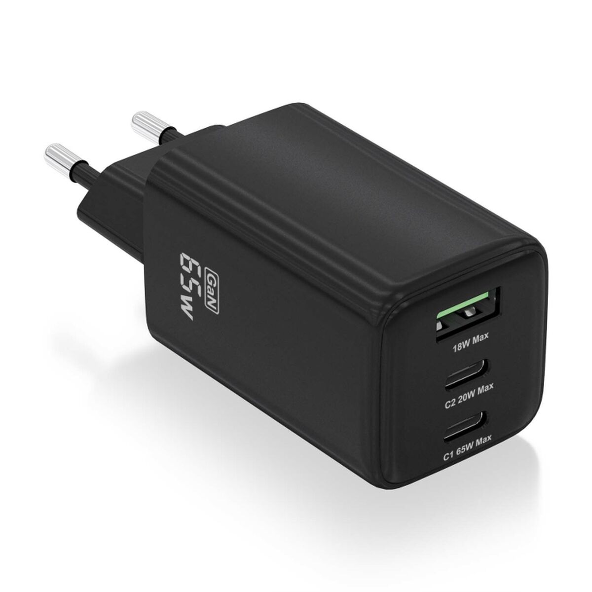 Bild von Wall Charger Aisens ASCH-65W3P042-BK Black Multicolour 65 W